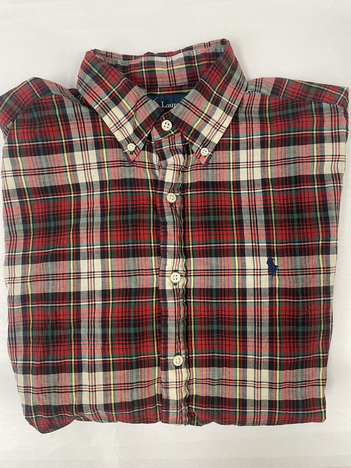 Polo Ralph Lauren Short Sleeve Madras Plaid Shirt Size US M / EU 48-50 / 2 - 1 Thumbnail