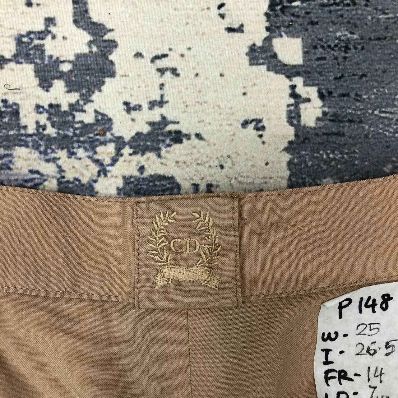 Christian Dior Monsieur P148 VTG CHRISTIAN DIOR SPORTS HIGH WAIST PANTS Size 25" / US 0 / IT 36 - 5 Thumbnail