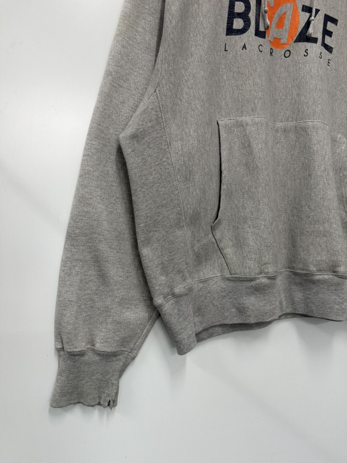 Champion 🔥 Champion BLAZE Lacrosse Reverse Weave Distressed hood - M Size US L / EU 52-54 / 3 - 3 Thumbnail