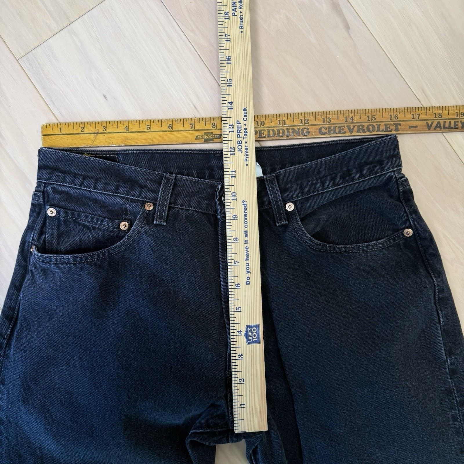 Levi's Vintage Levis 501 Jeans 32 Black 90s Straight Leg Denim Size US 30 / EU 46 - 8 Thumbnail