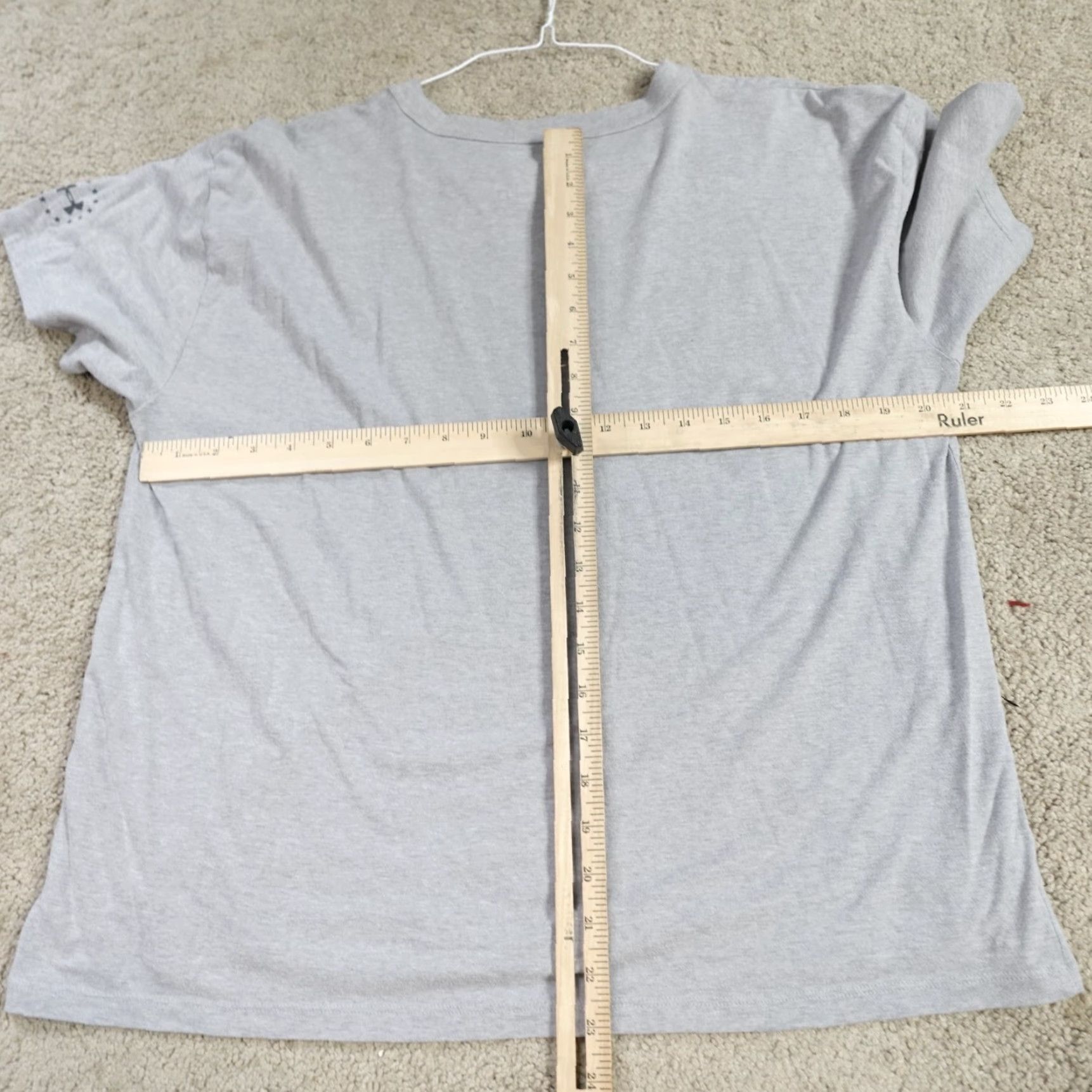 Under Armour Under Armour Project Rock Shirt Large Gray American Flag The Girlfriend Tee Shirt Women Size L / US 10 / IT 46 - 4 Thumbnail