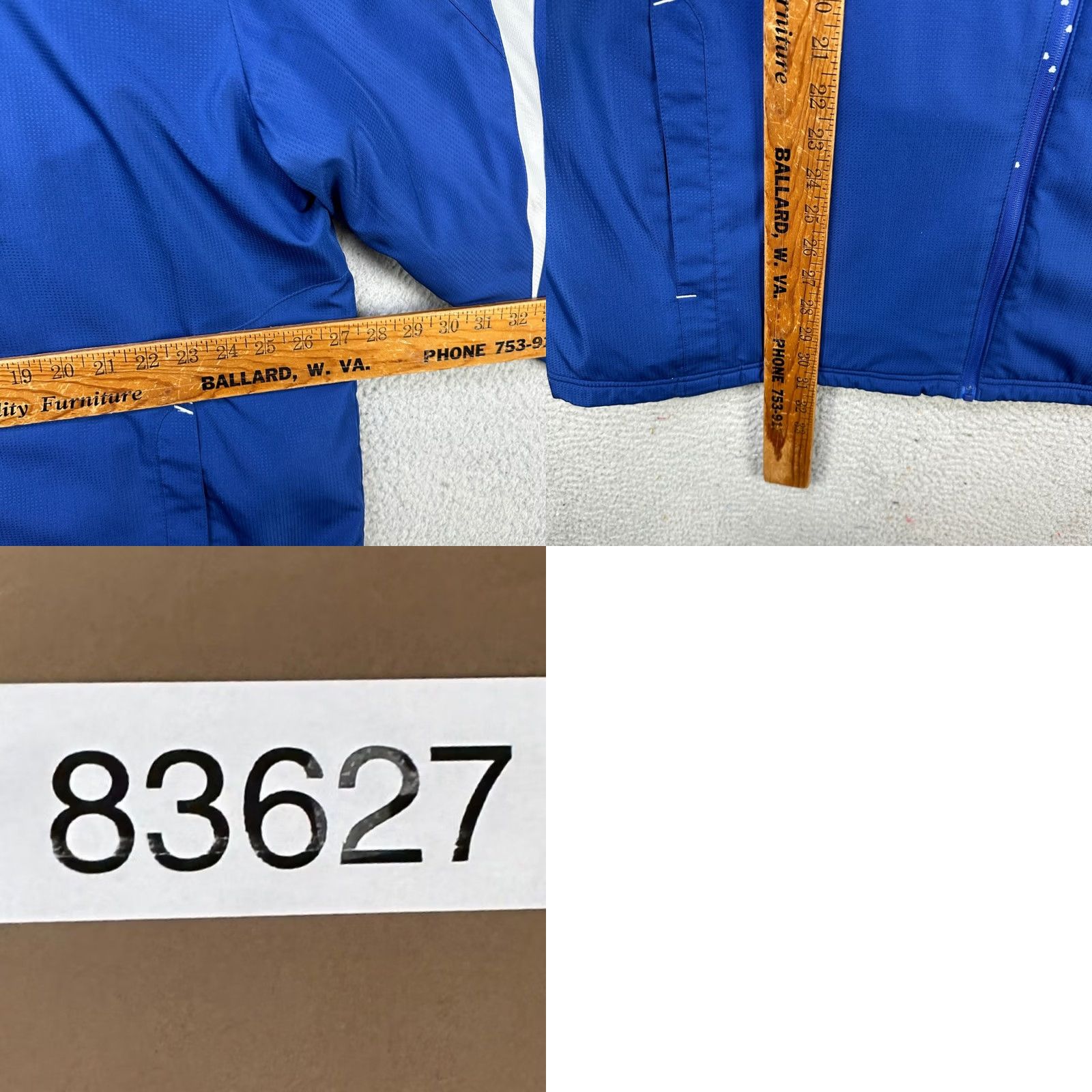 Reebok VINTAGE New York Giants Jacket Full Zip Mens XL Blue Logo Football NFL Onfield Reebok Size US XL / EU 56 / 4 - 8 Thumbnail