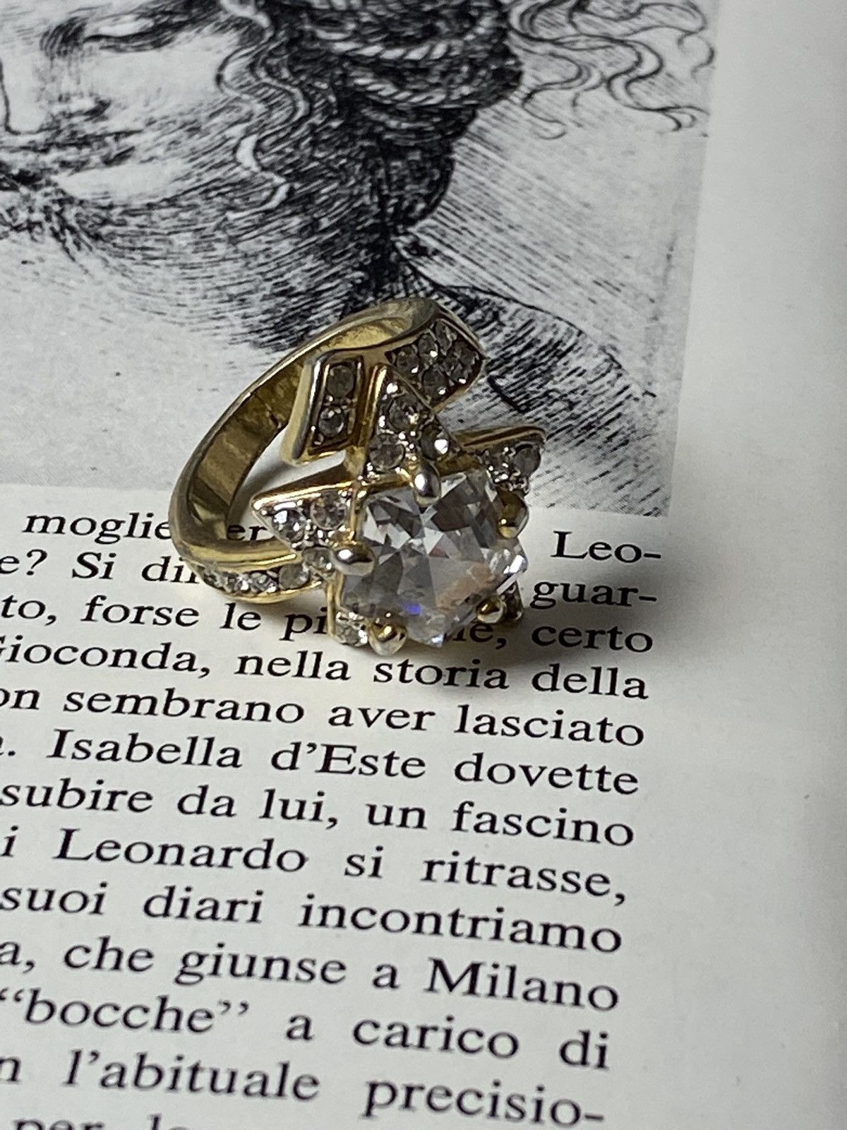 Japanese Brand Rare Retro Star Ring Futuristic Avant Garde Vintage Gold Size ONE SIZE - 1 Thumbnail