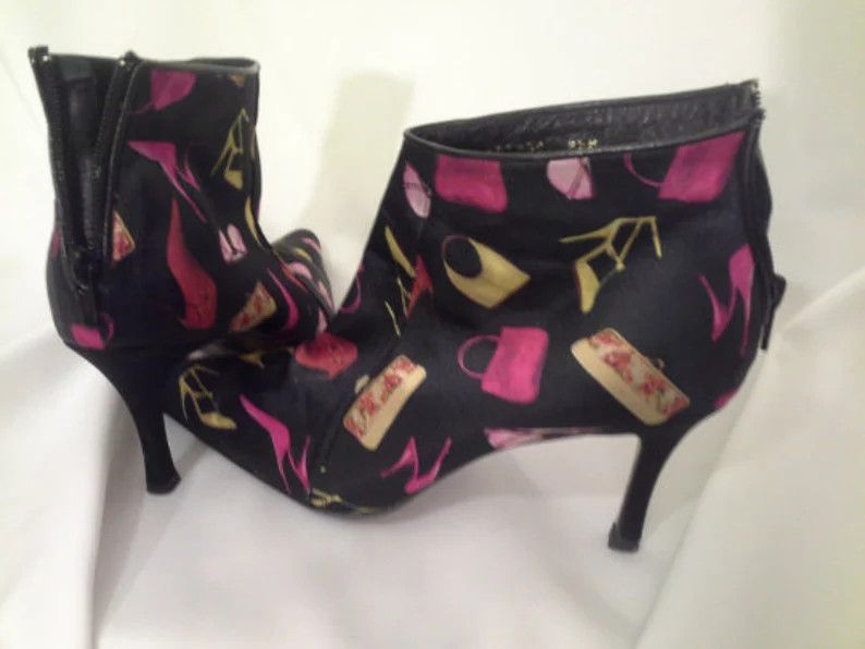 Other Contemporay Satin Ankel Boots Size US 8.5 / IT 38.5 - 1 Thumbnail