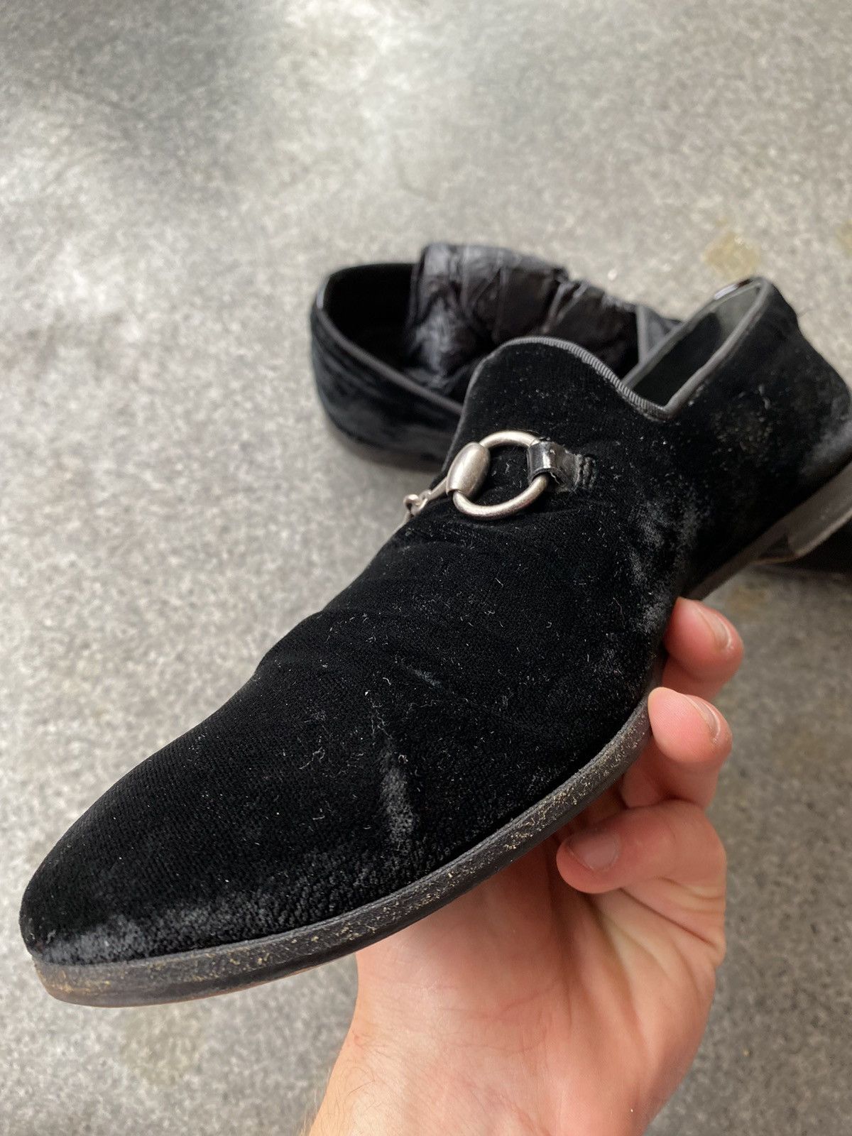 Gucci Gucci Velvet Loafers Size US 7 / EU 40 - 7 Thumbnail