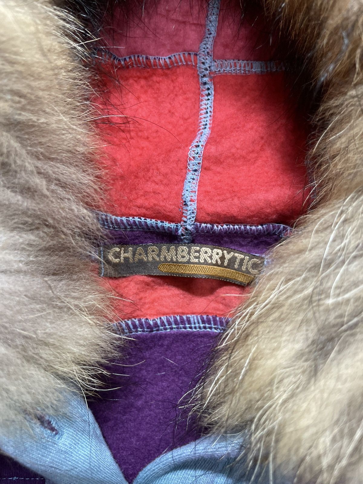 Japanese Brand Japanese Patchwork Fur Hoodie lgb ifsix punks style Size US M / EU 48-50 / 2 - 4 Thumbnail
