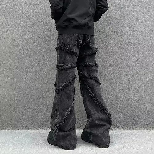 VIBE Opium Stacked Embroidered Denim Jeans Size US 30 / EU 46 - 2 Thumbnail