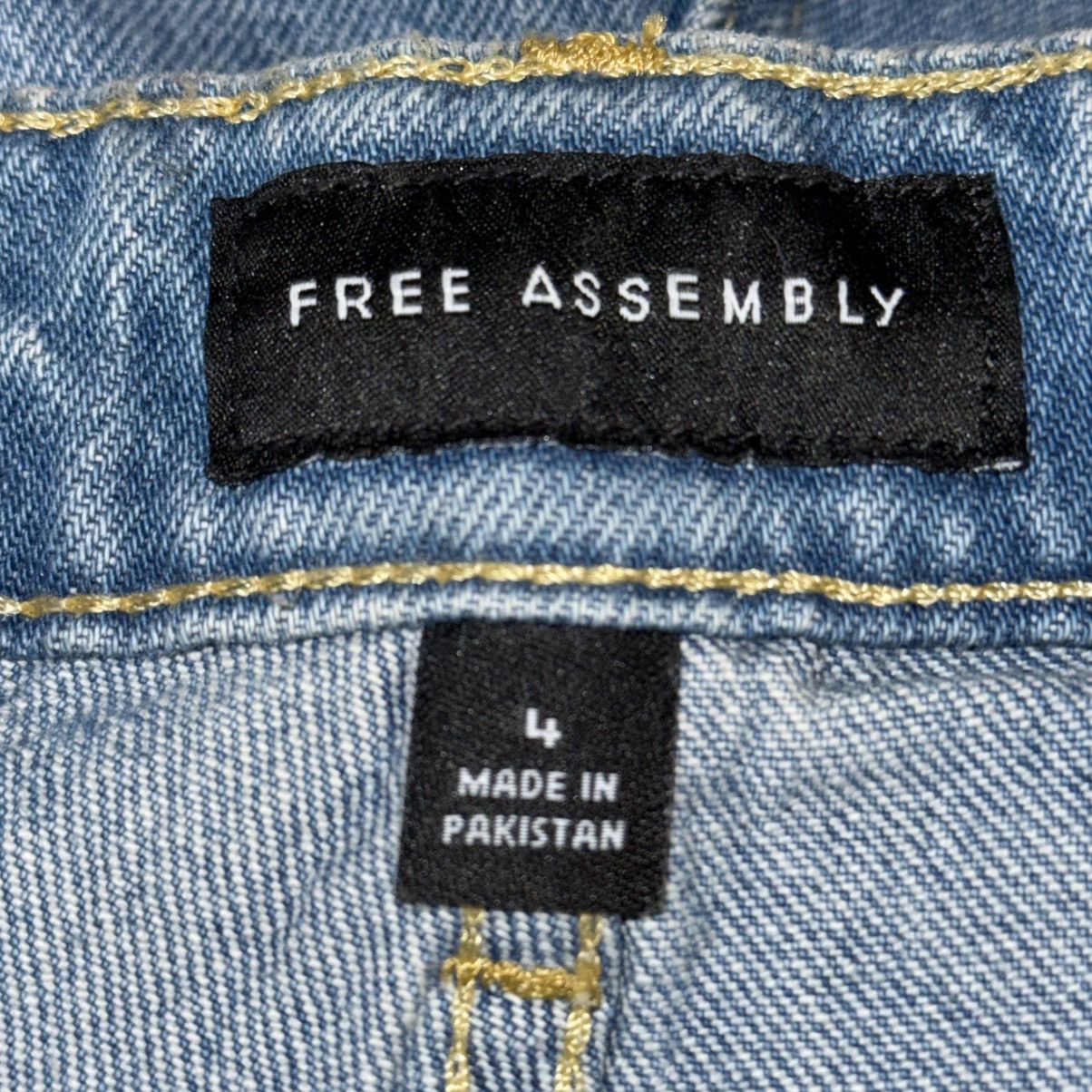 Other Free Assembly Super High Rise Straight patched jeans Size 27" / US 4 / IT 40 - 9 Thumbnail