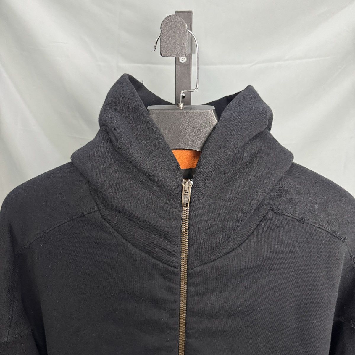 Balenciaga Balenciaga black bomber 23fw damage hooded zipper-DMC99 Size US XXS / EU 40 - 2 Thumbnail