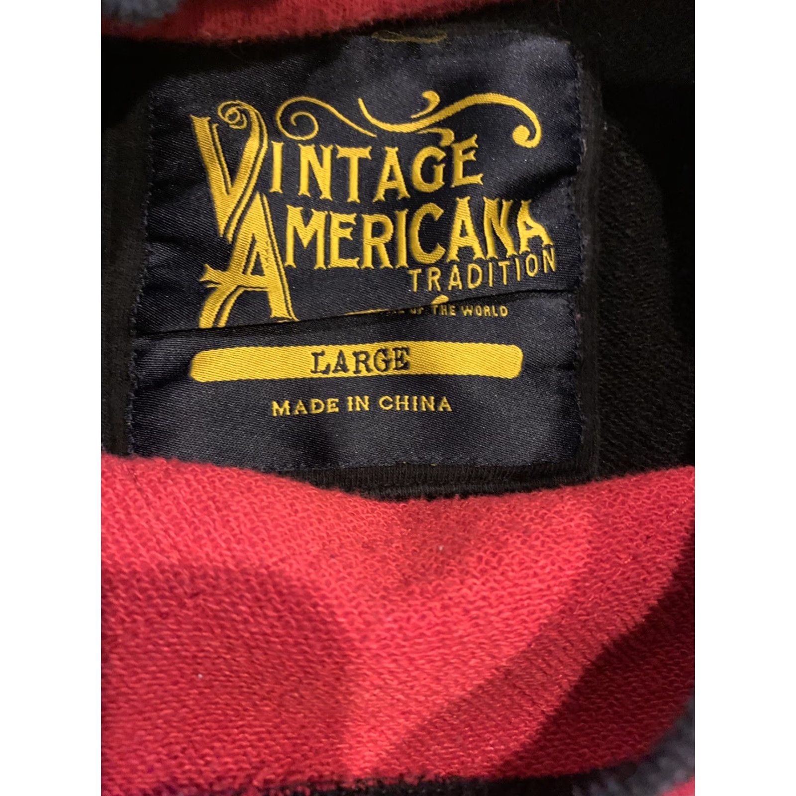 Vintage VINTAGE Americana Black & Red Hiking Logos Pullover Sweatshirt Mens Sz Large Size US L / EU 52-54 / 3 - 6 Thumbnail