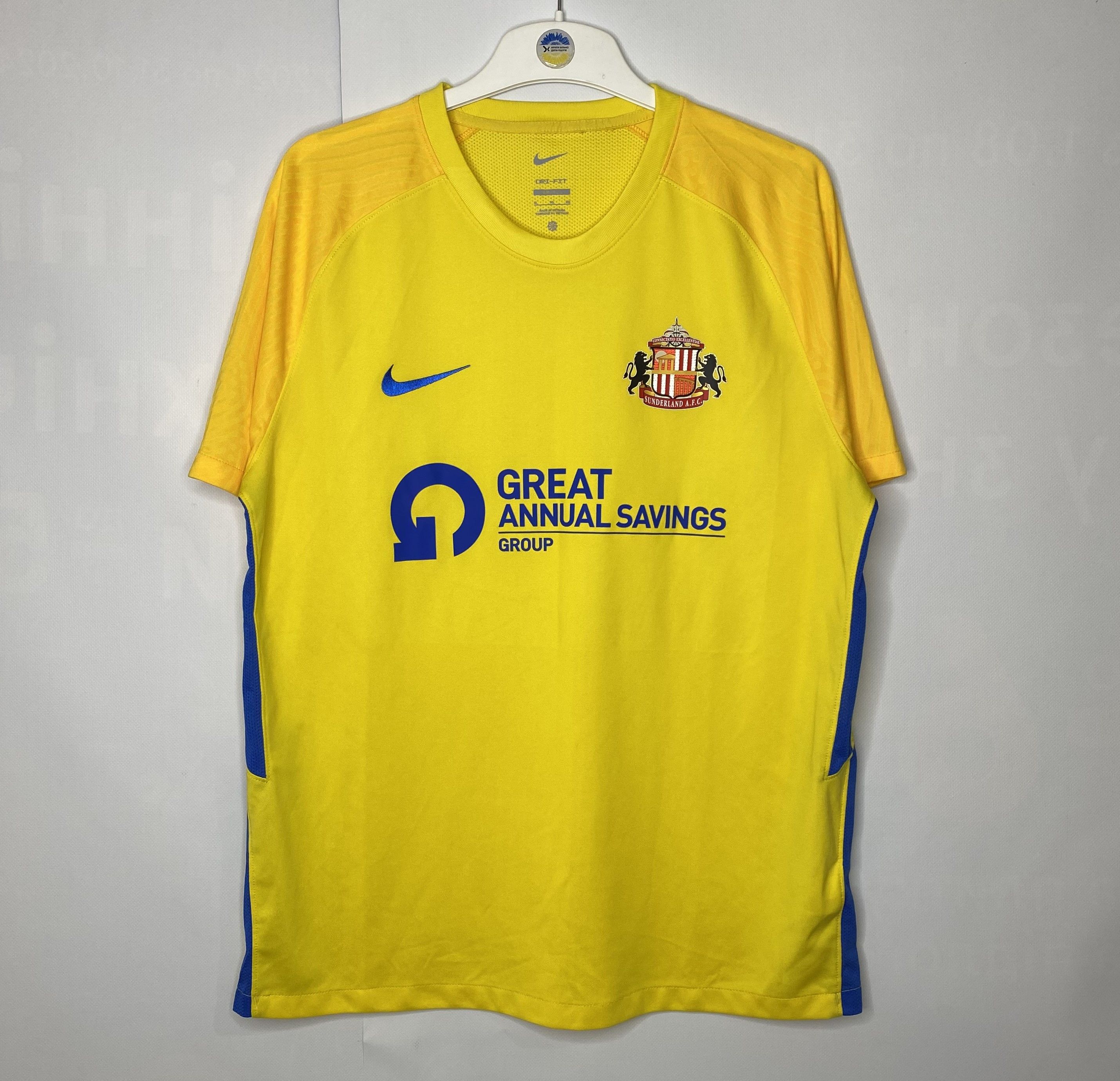 Nike SUNDERLAND 2021 2022 AWAY FOOTBALL SHIRT SOCCER JERSEY NIKE Size US XL / EU 56 / 4 - 1 Thumbnail