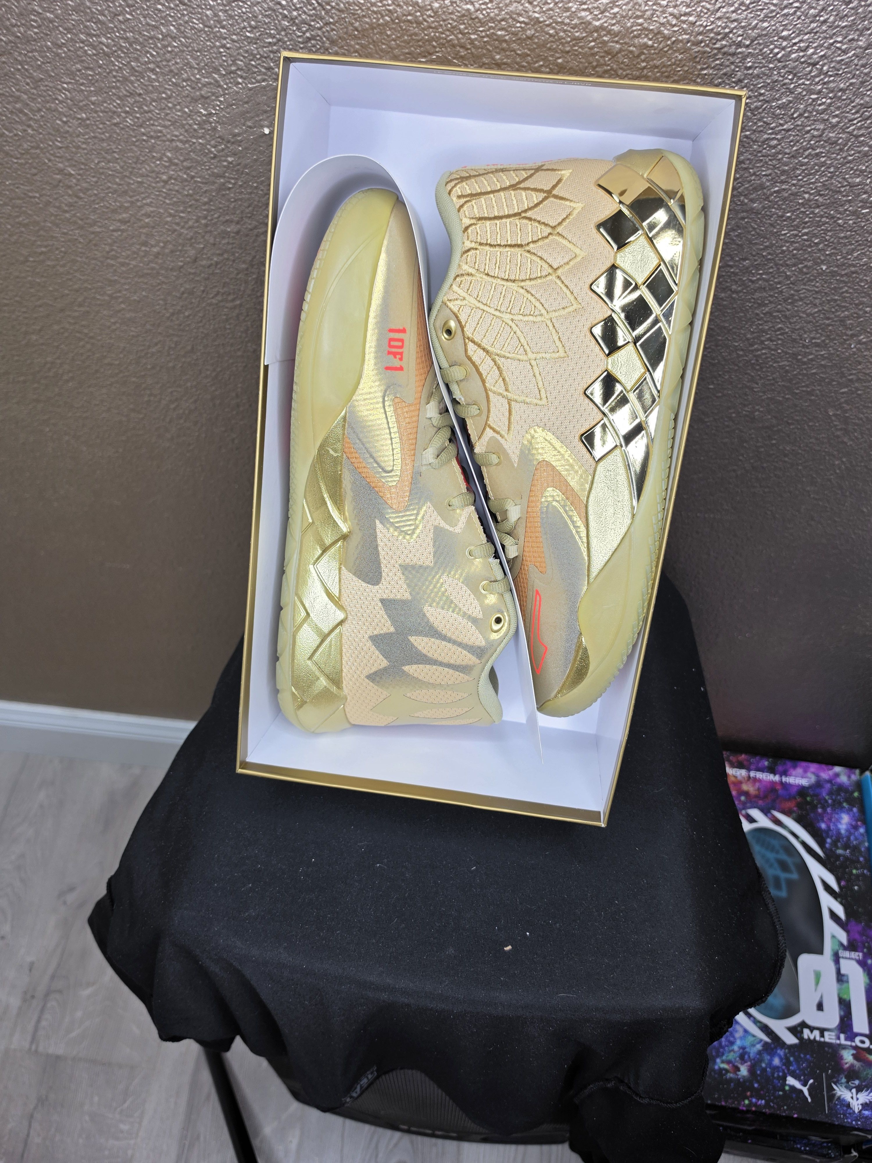 Puma Puma LaMelo Ball MB.01 Golden Child Metallic Gold New w/ Box Size US 13 / EU 46 - 3 Thumbnail