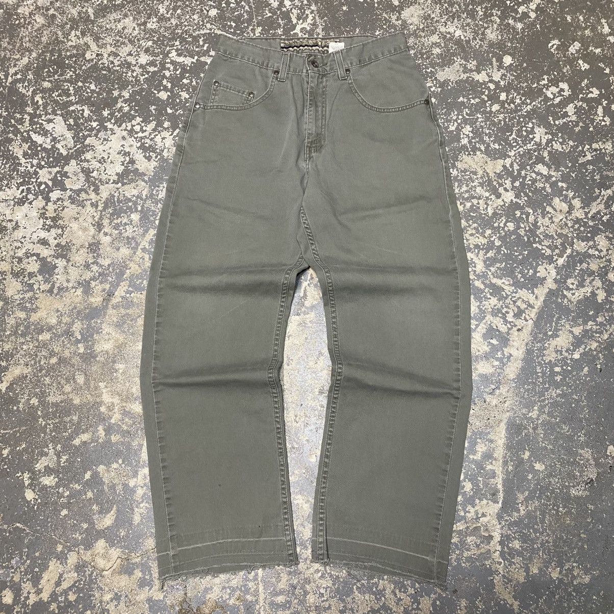 JNCO × Levi's × Vintage Vintage Levi’s Silvertab Loose Baggy Green Work Pants 90s Size US 29 - 5 Thumbnail