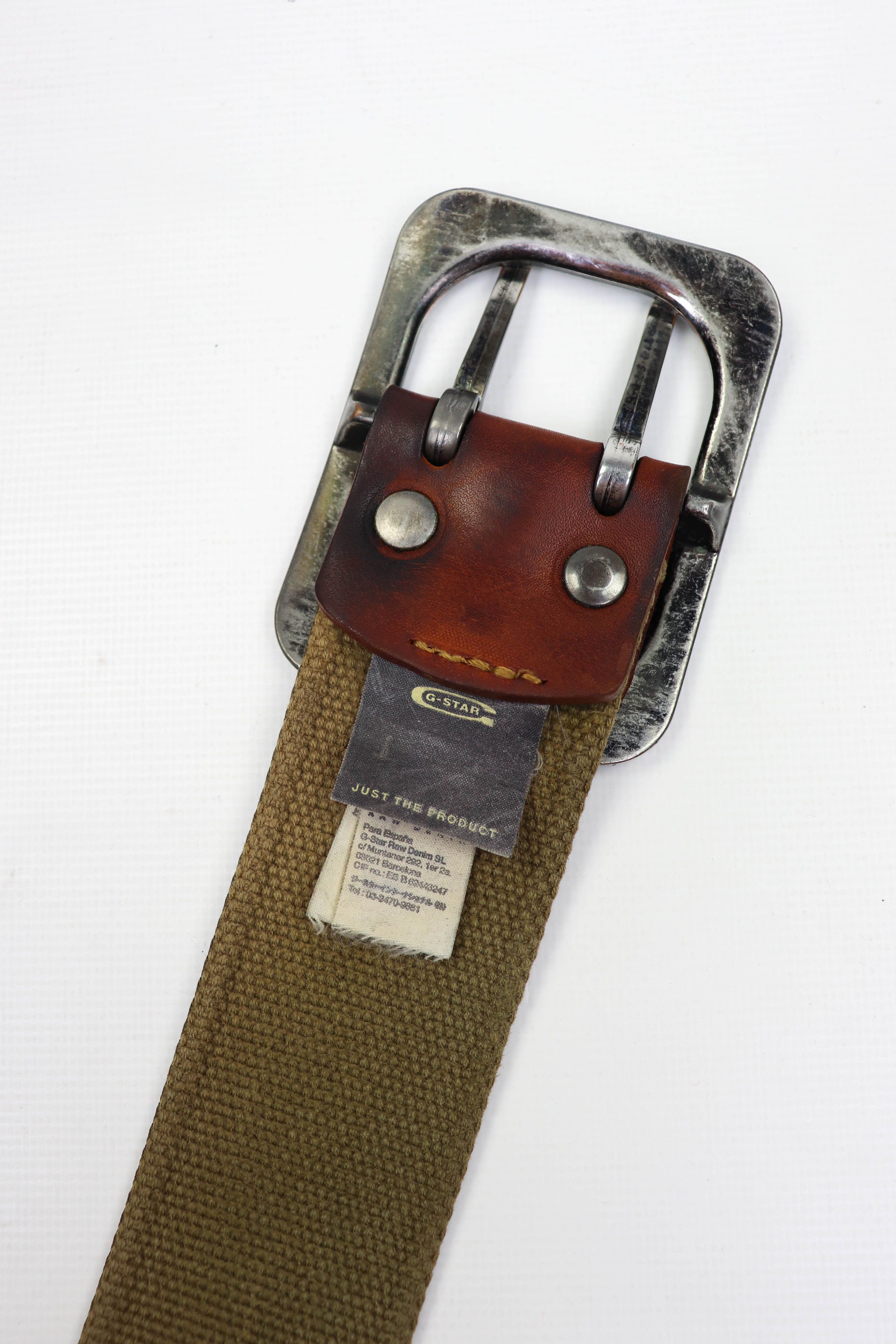 G-Star G-Star RAW Denim Vintage Canvas/Leather Split Belt Size ONE SIZE - 11 Thumbnail