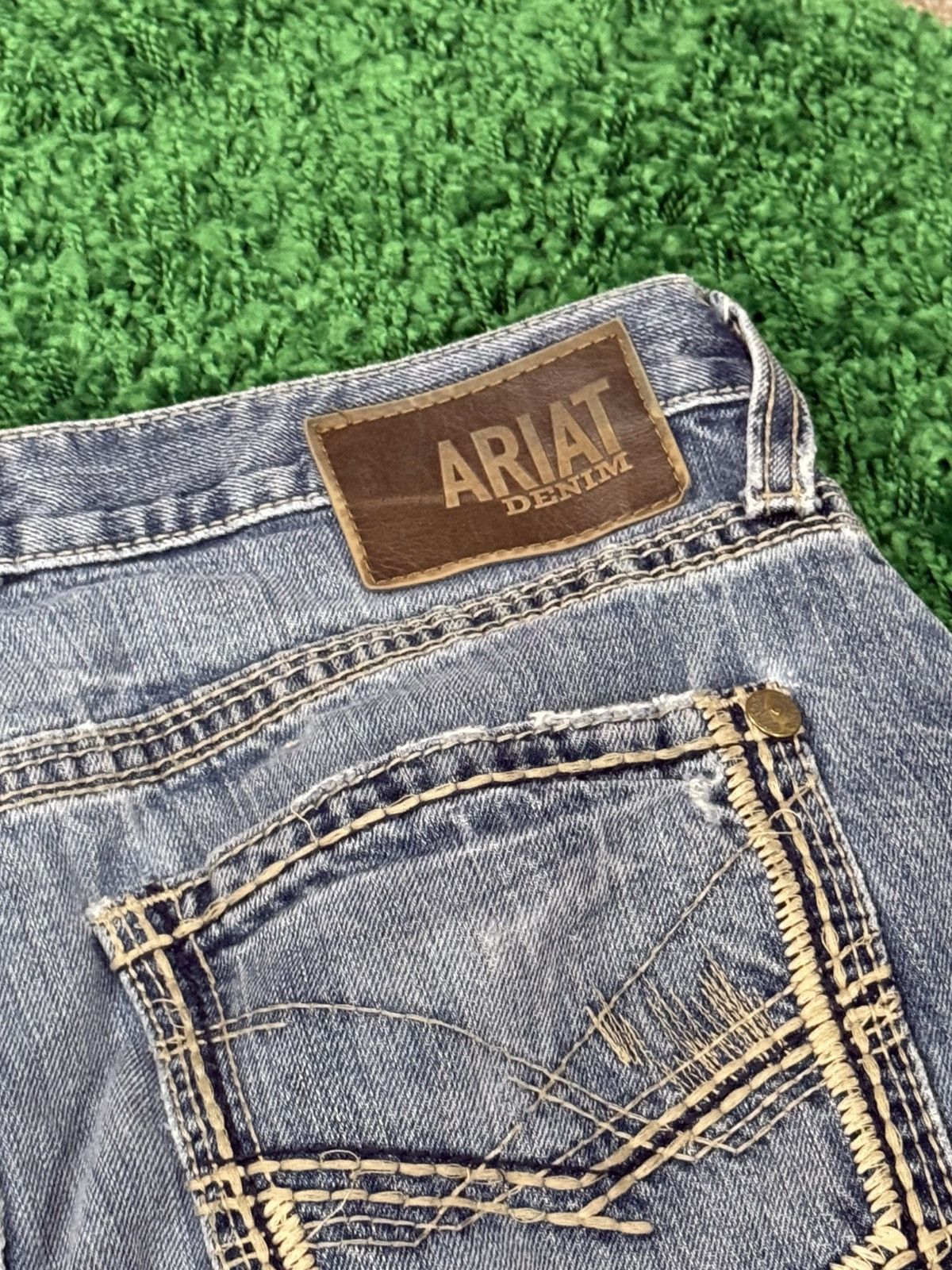 Ariat Ariat Straight Leg Contrast Stitch Denim Jeans 33 x 30 Size US 33 - 5 Thumbnail