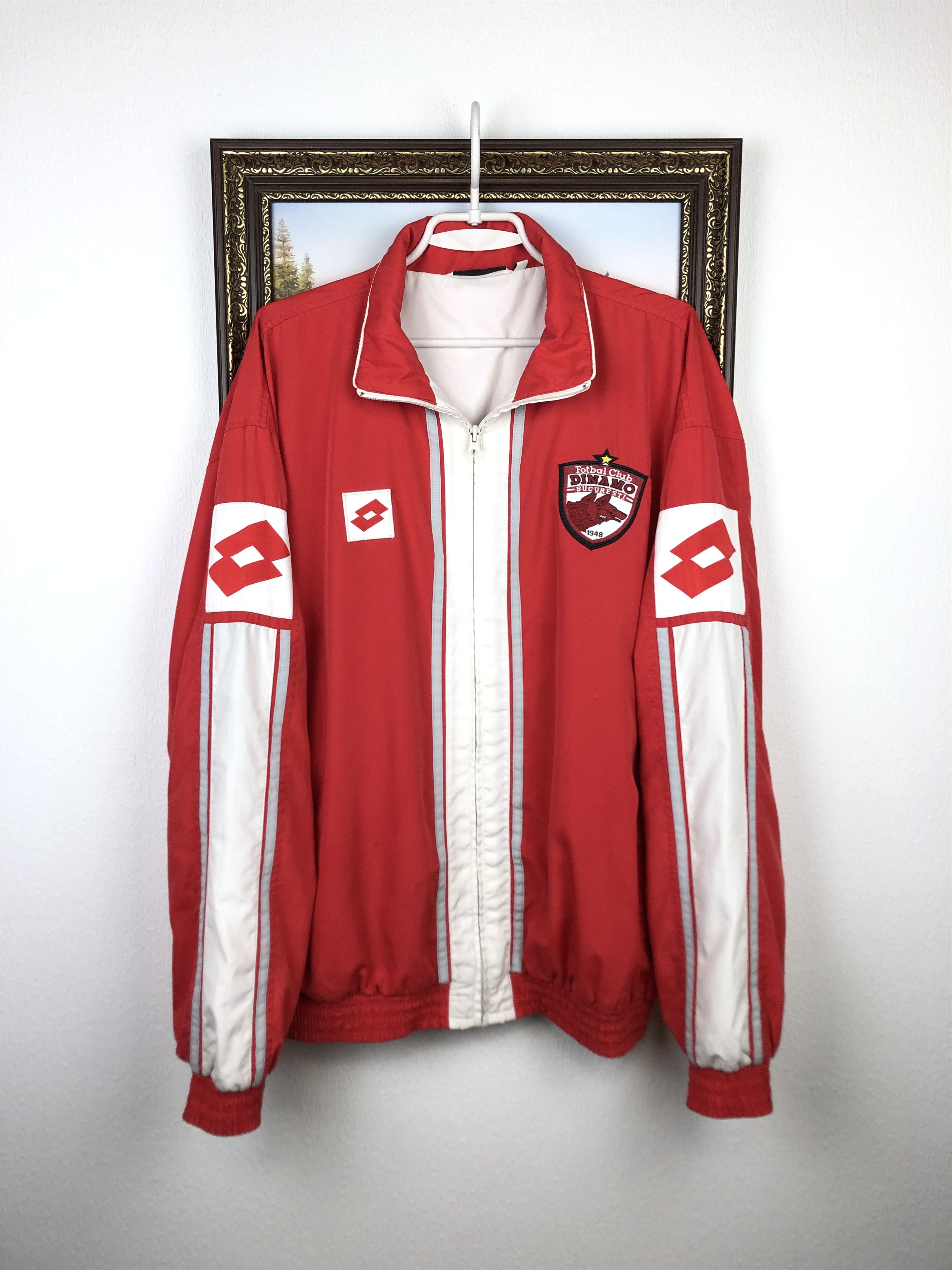 Lotto Sport Vintage Dynamo Bucharest Bucuresti Football Jacket Soccer Size US XL / EU 56 / 4 - 1 Thumbnail