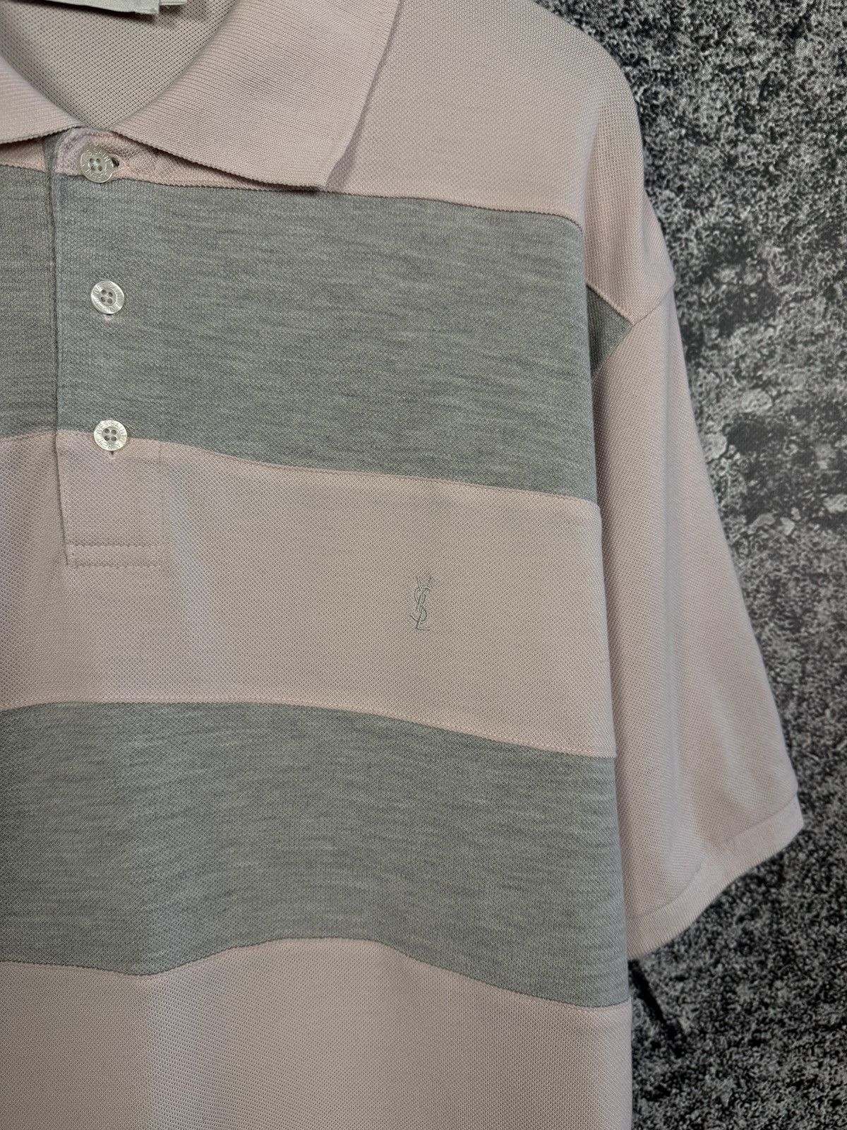 Yves Saint Laurent Men’s Yves Saint Laurent Striped Polo Shirt Vintage Size XXL Size US XXL / EU 58 / 5 - 6 Thumbnail