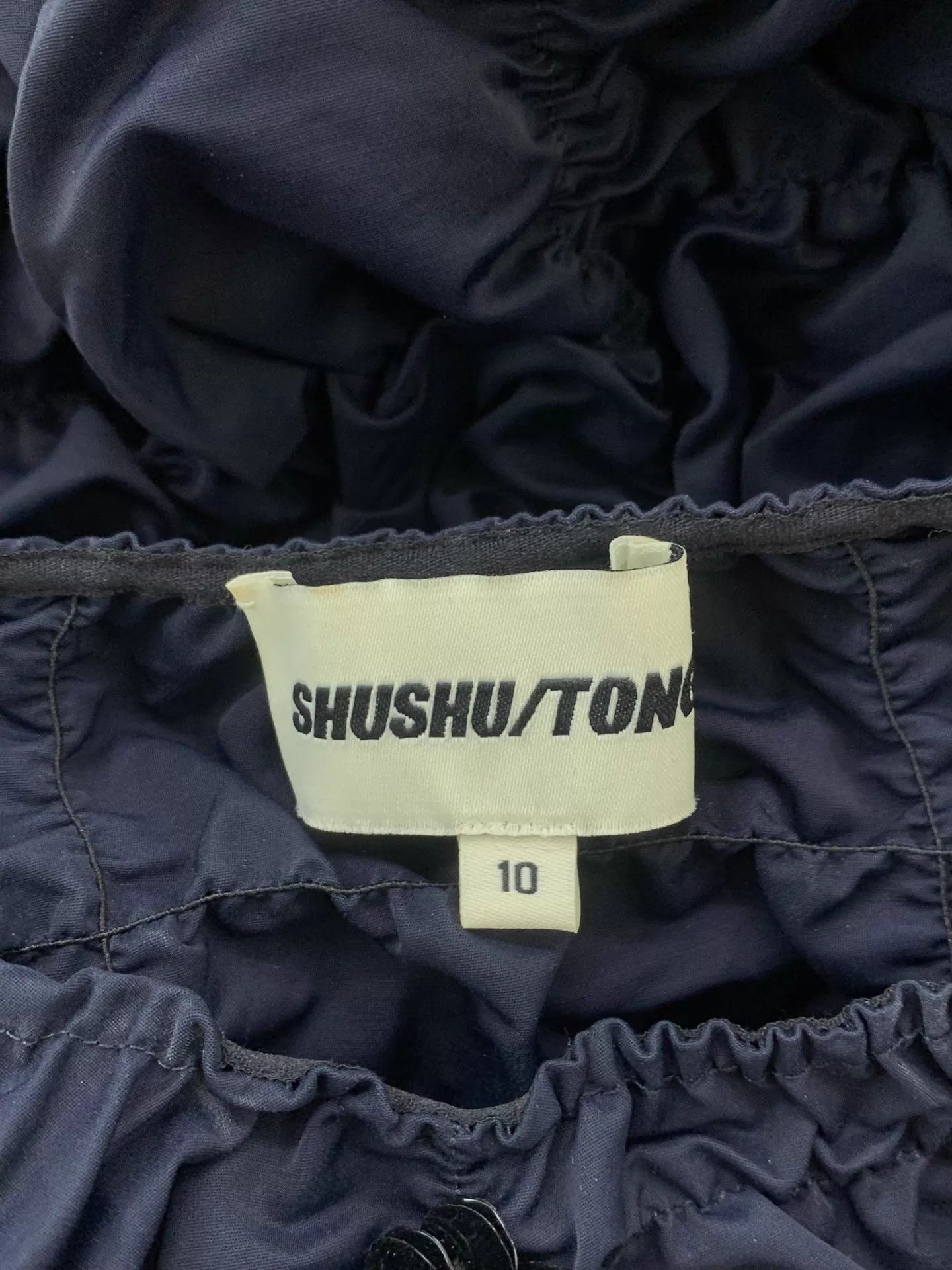 Other shushutong navy pleated sequin short set women's 10/8 new Size M / US 6-8 / IT 42-44 - 7 Thumbnail