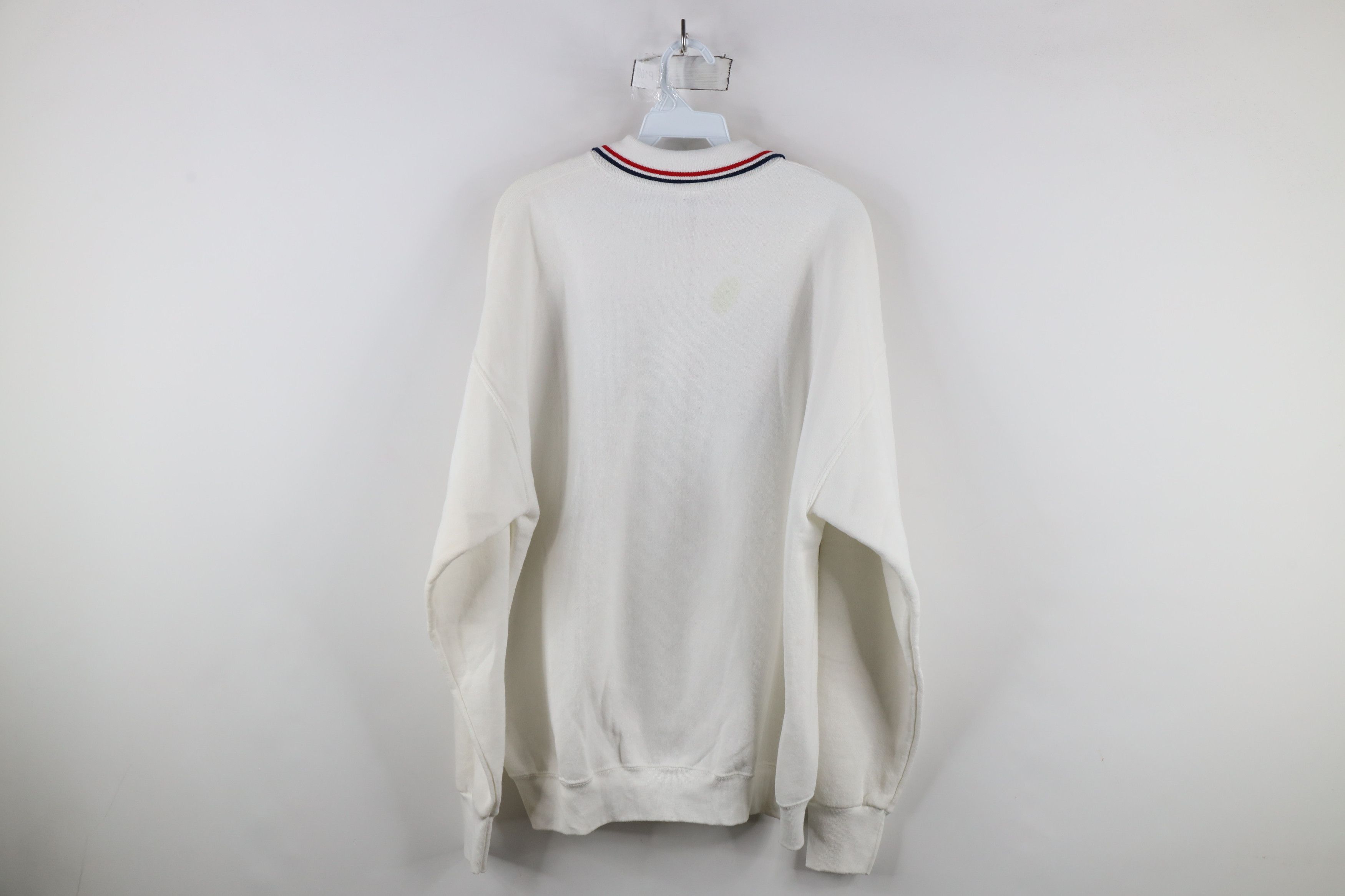 Vintage Vintage 90s Streetwear Sailboat Collared Sweatshirt USA Size XL / US 12-14 / IT 48-50 - 10 Thumbnail