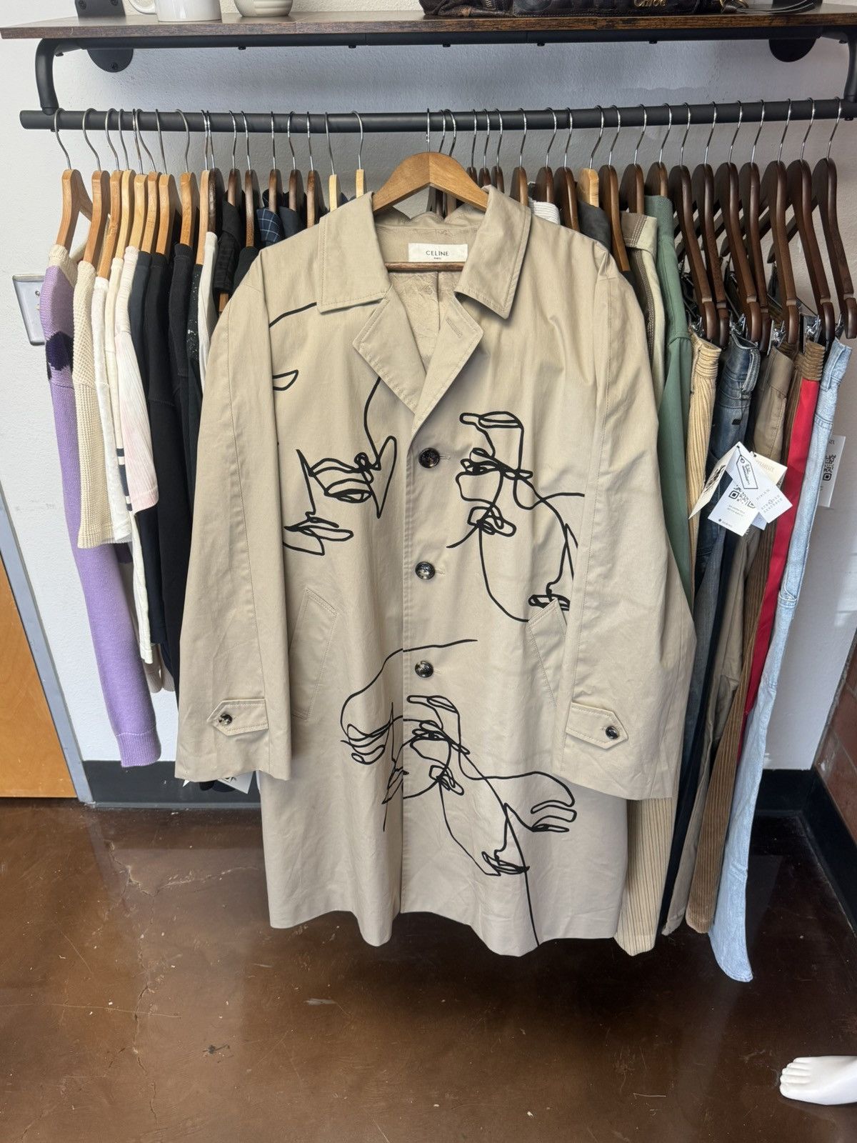 Celine Celine SS22 Gabardine Faces Mac Coat Size US L / EU 52-54 / 3 - 1 Thumbnail
