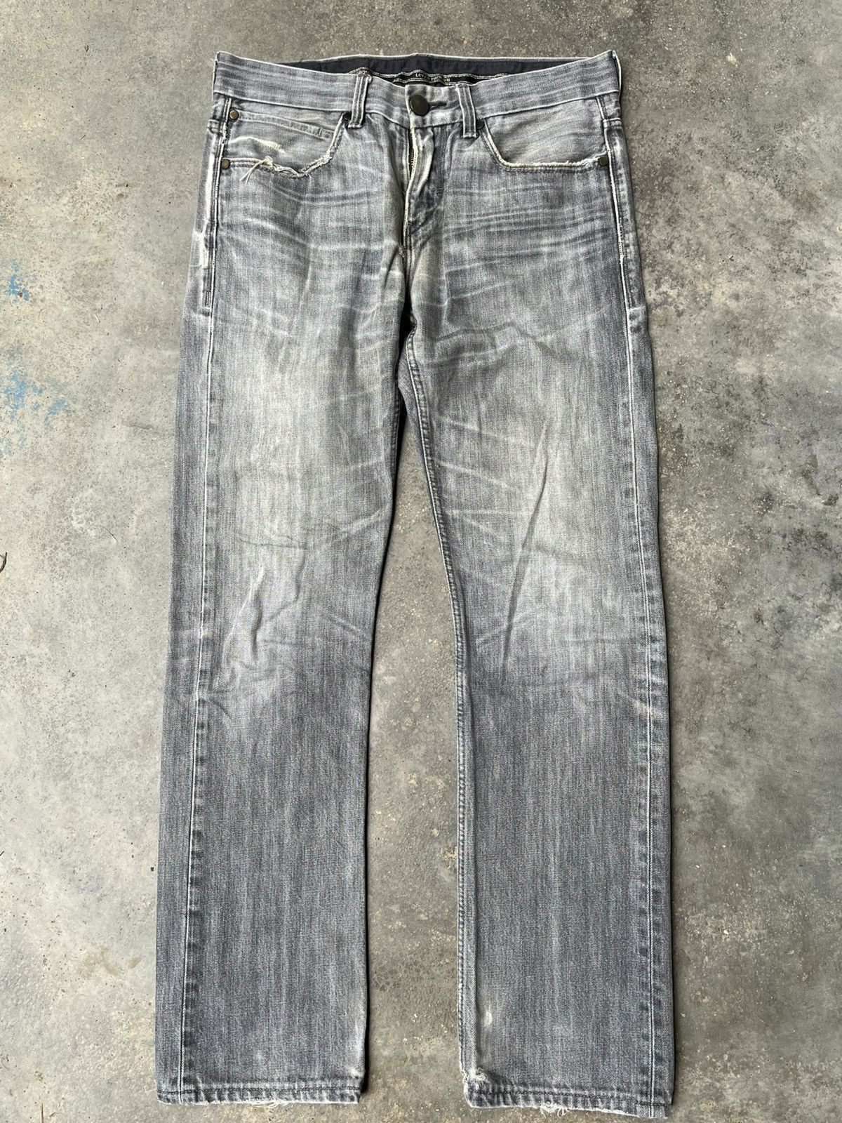 Levi's VINTAGE LEVIS 522 SLIM STRAIGHT MINOR DISTRESSED PUNK STYLE Size US 35 - 5 Thumbnail