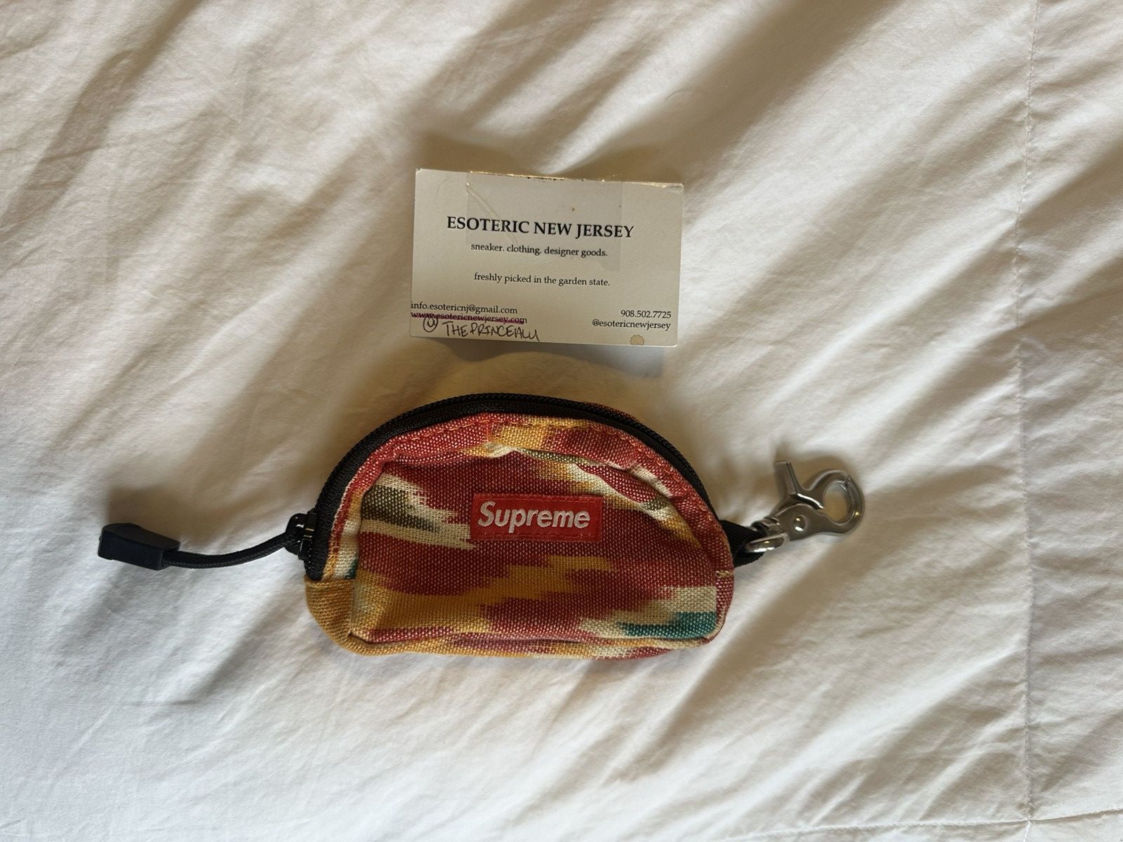 Supreme Supreme Ikat Stash Pouch SS12 Red Native Blanket Pattern Size ONE SIZE - 1 Thumbnail