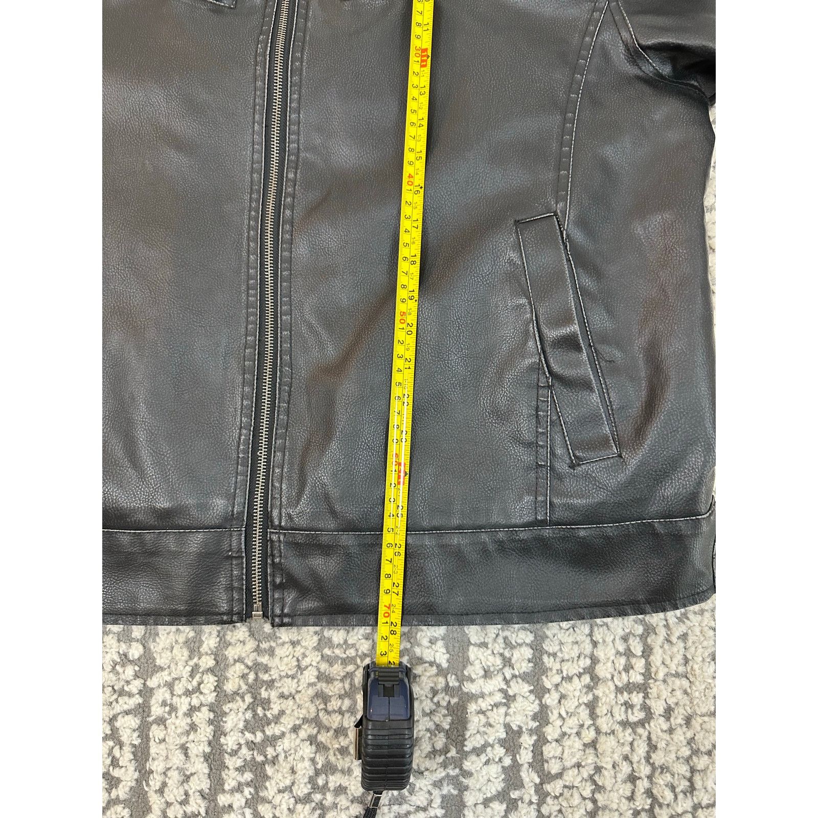 Other Vintage black leather biker bomber jacket Size US XXL / EU 58 / 5 - 5 Thumbnail