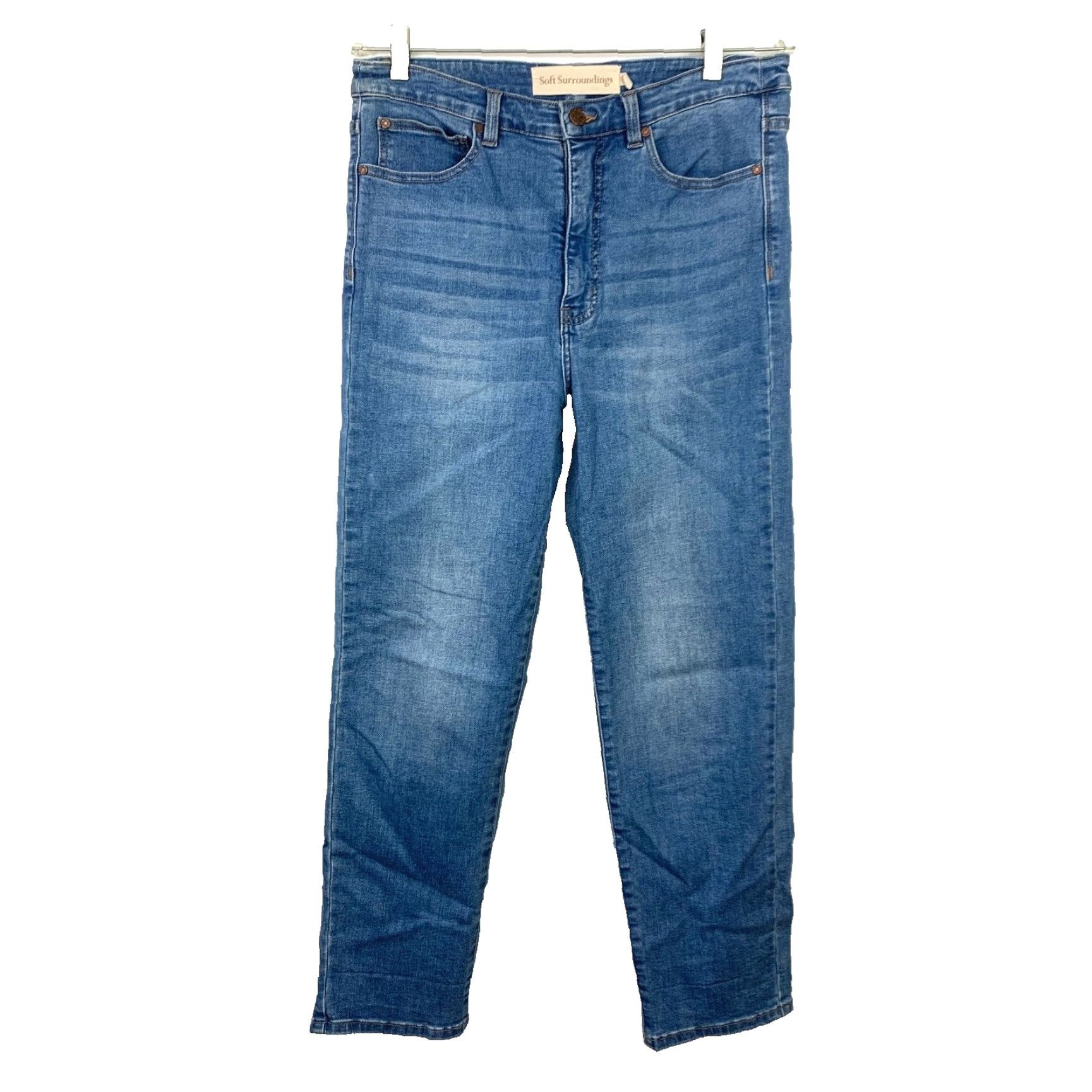 Soft Surroundings Soft Surroundings Jeans Slim Jeans Light Rain Wash 12T Women Slim Blue Size 34" / US 12 / IT 48 - 2 Thumbnail