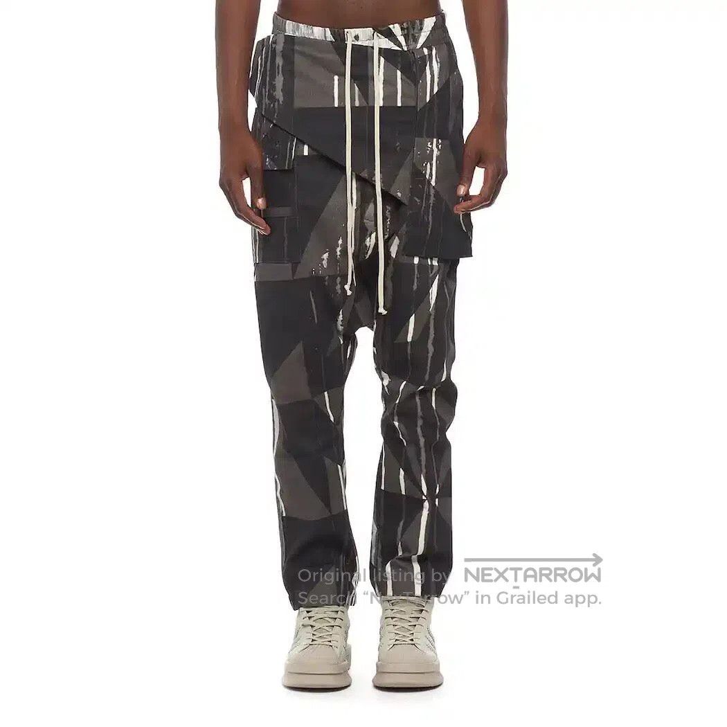 Rick Owens Rick Owens size S Striped Camo Layered Loosely Fit Pants Size US 27 - 7 Thumbnail