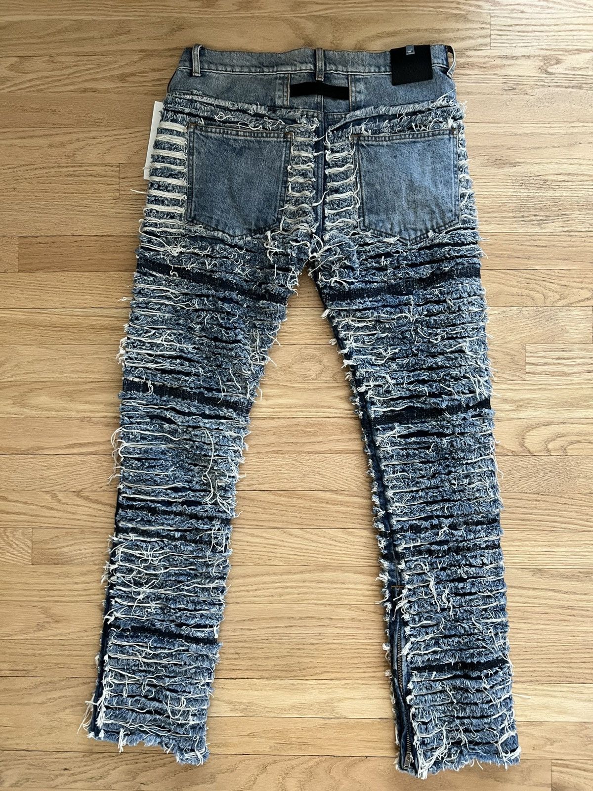 1017 ALYX 9SM × Blackmeans 1017 ALYX 9SM distressed straight-leg jeans Size US 32 / EU 48 - 6 Thumbnail
