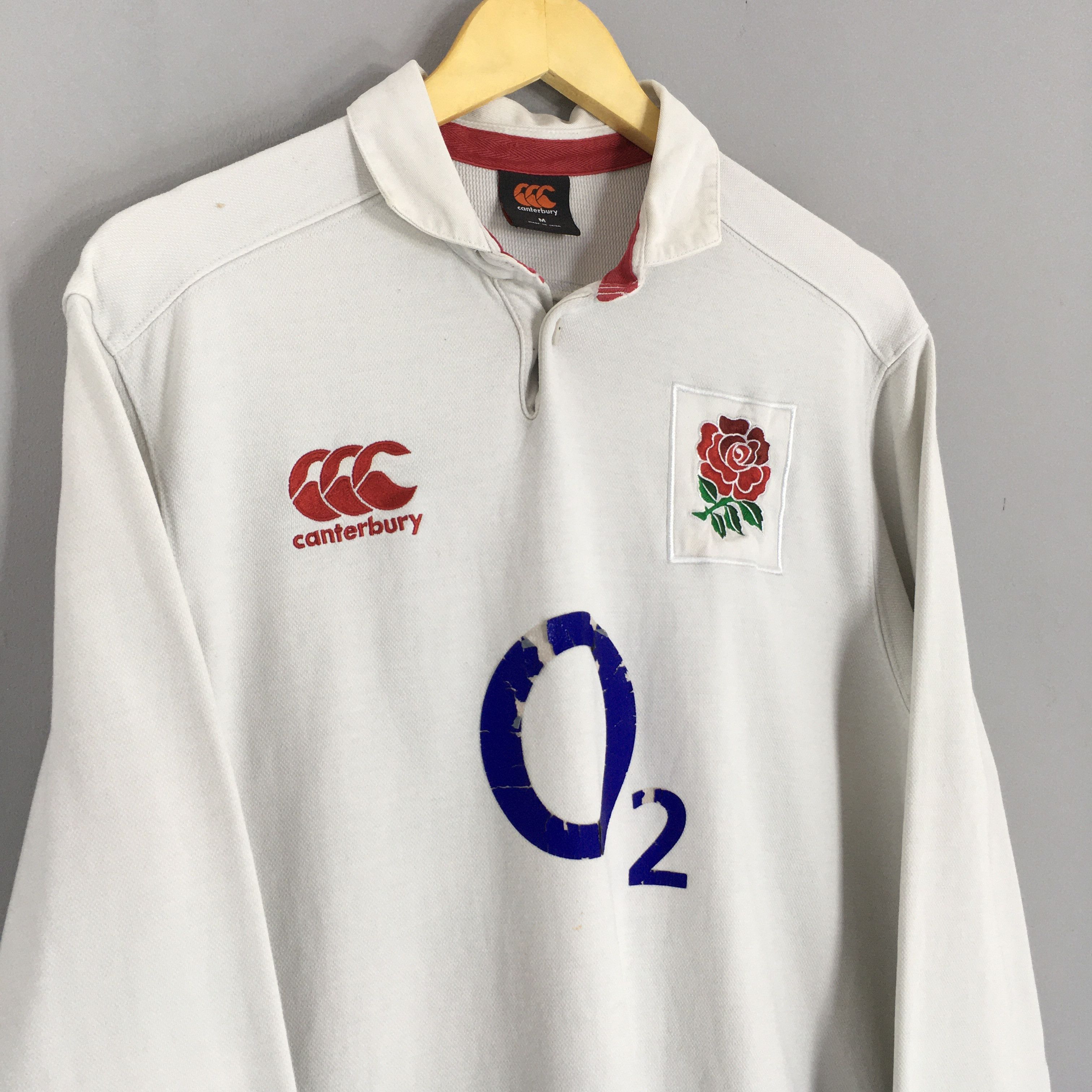 Canterbury of New Zealand Vintage Canterbury England Home Rugby Union Shirt Medium Size US M / EU 48-50 / 2 - 3 Thumbnail