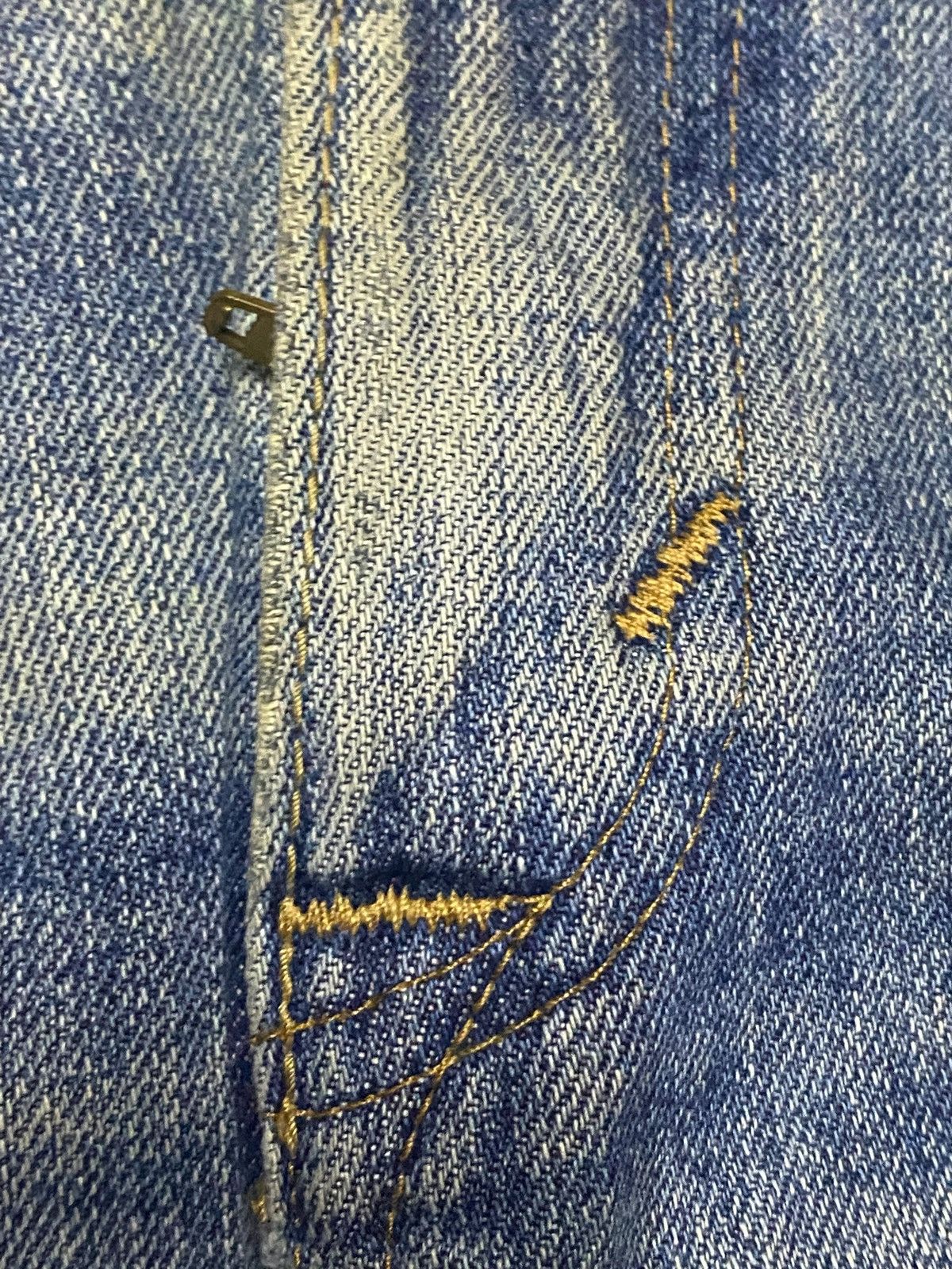 Junya Watanabe Japanese Brand Edwin XV 404 Mud Wash Distressed Baggy Jeans Size US 34 / EU 50 - 12 Thumbnail
