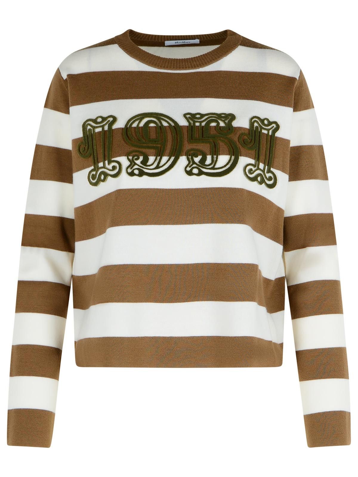 Max Mara MAX MARA 'Viterbo' Virgin Wool Hazelnut Sweater Size S / US 4 / IT 40 - 1 Thumbnail