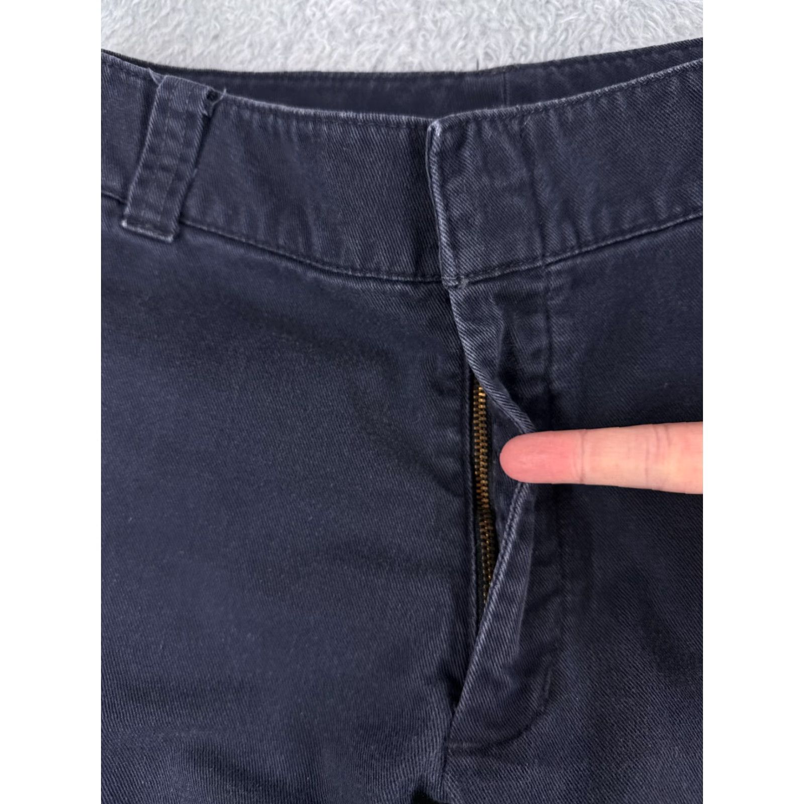 Vintage Lion Pants Womens 8 Blue 100% Cotton Twill Work Pants Uniform Pockets 29x29 Size 30" / US 8 / IT 44 - 5 Thumbnail