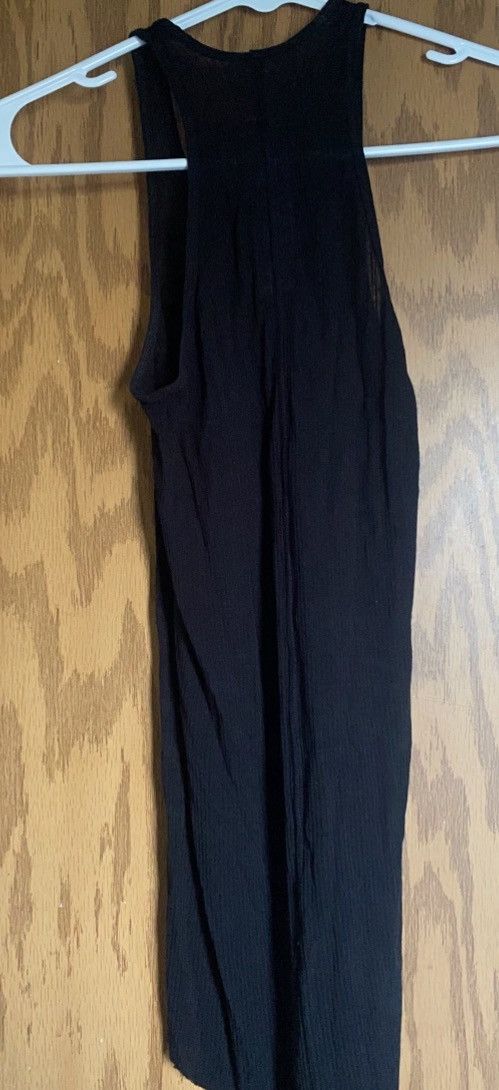 Rick Owens Rick Owens Black Temple Basic Rib Tank Top | Grailed
