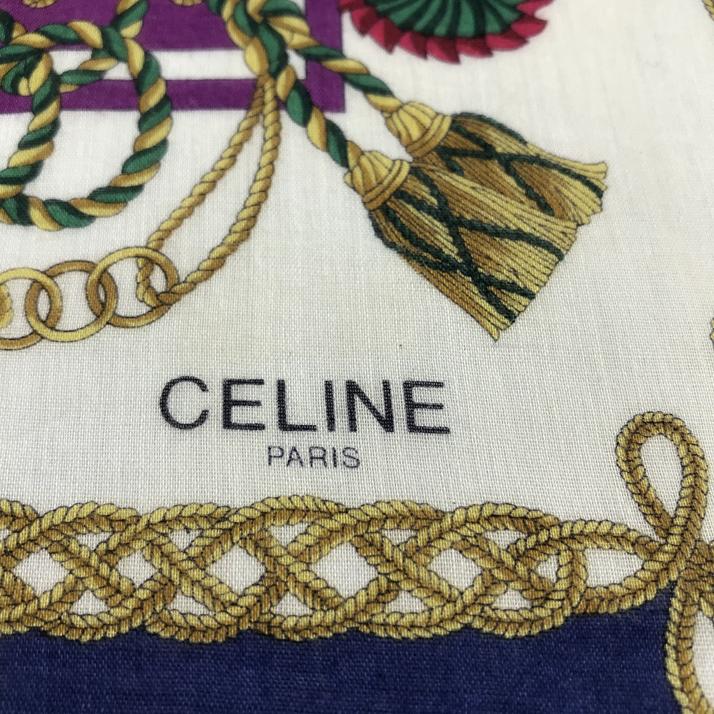 Celine Celine Luxury Handkerchief Neckerchief Bandana H702 Size ONE SIZE - 3 Thumbnail