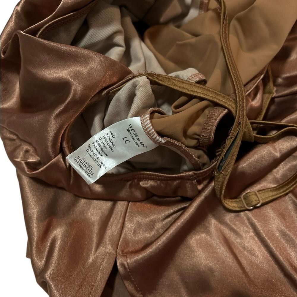 Other Sleek Copper Satin Dress Size L / US 10 / IT 46 - 5 Thumbnail