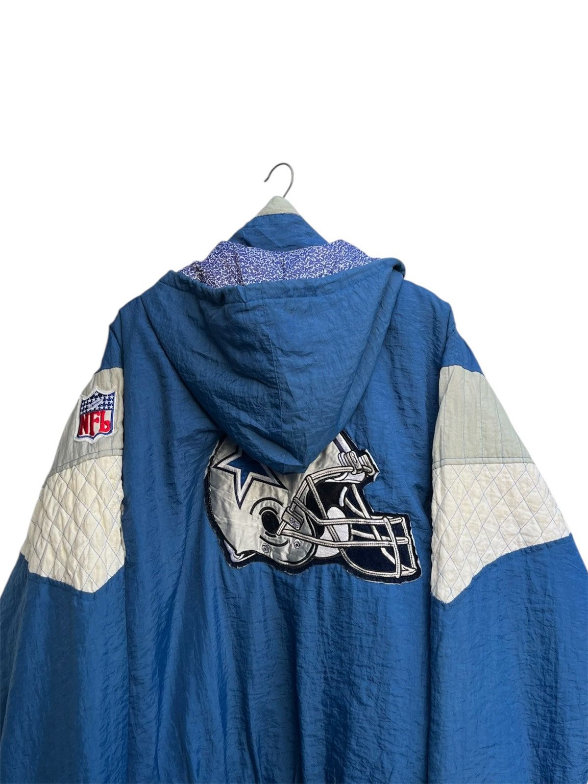 NFL Vintage Hawk Activewear Sports Dallas Cowboys Nylon Jacket Size US XL / EU 56 / 4 - 8 Thumbnail