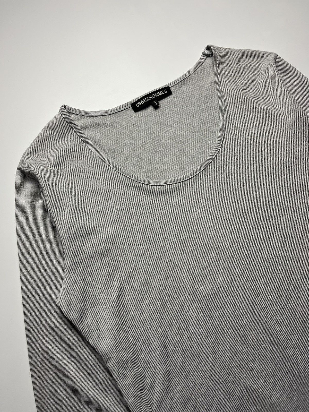 5351 POUR LES HOMMES 5351 Pour Les HOMMES - Distressed Long Sleeve Shirt Size US L / EU 52-54 / 3 - 2 Thumbnail