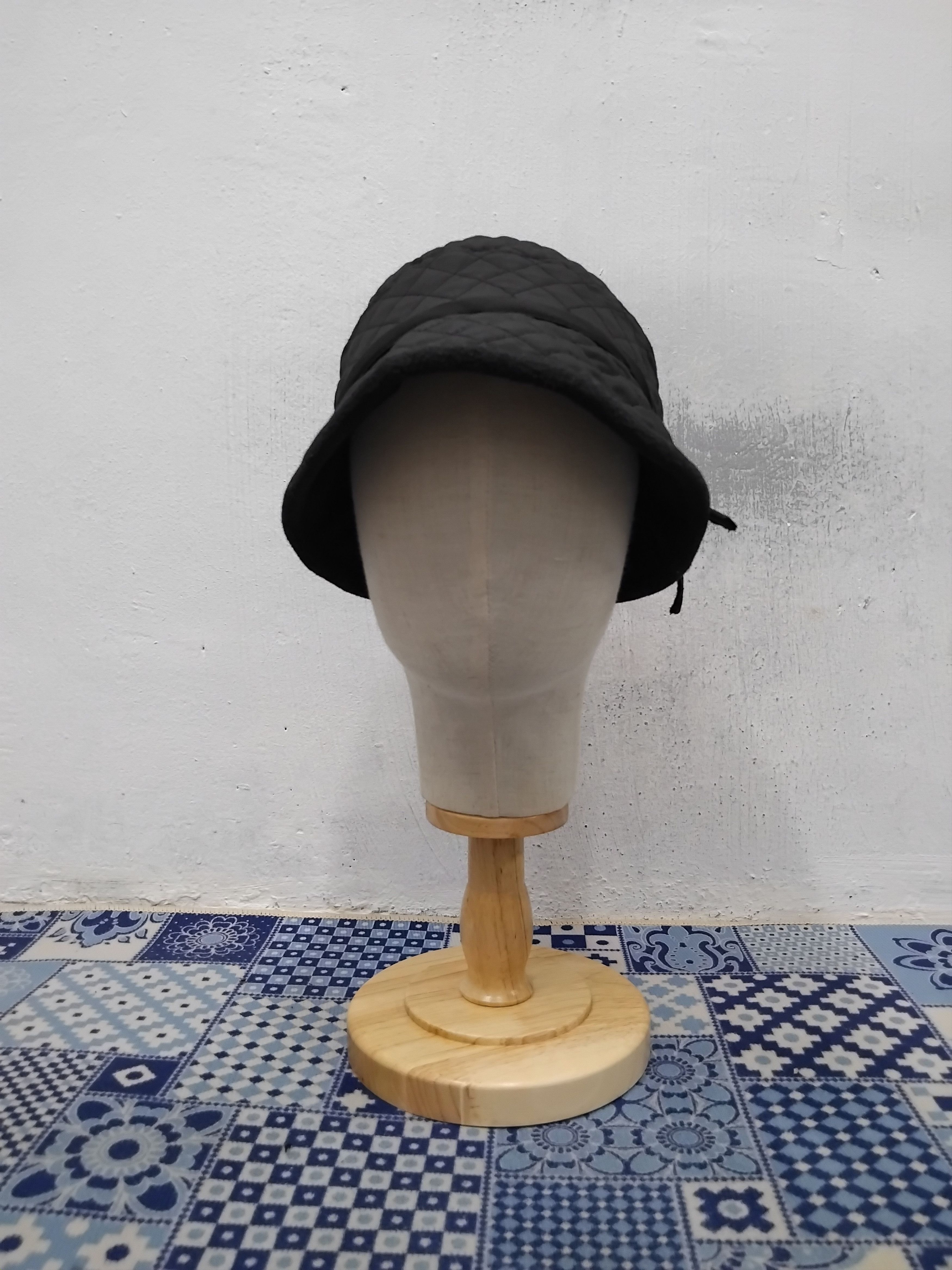 Japanese Brand Black Ribbon black colour puffer hat Size ONE SIZE - 3 Thumbnail