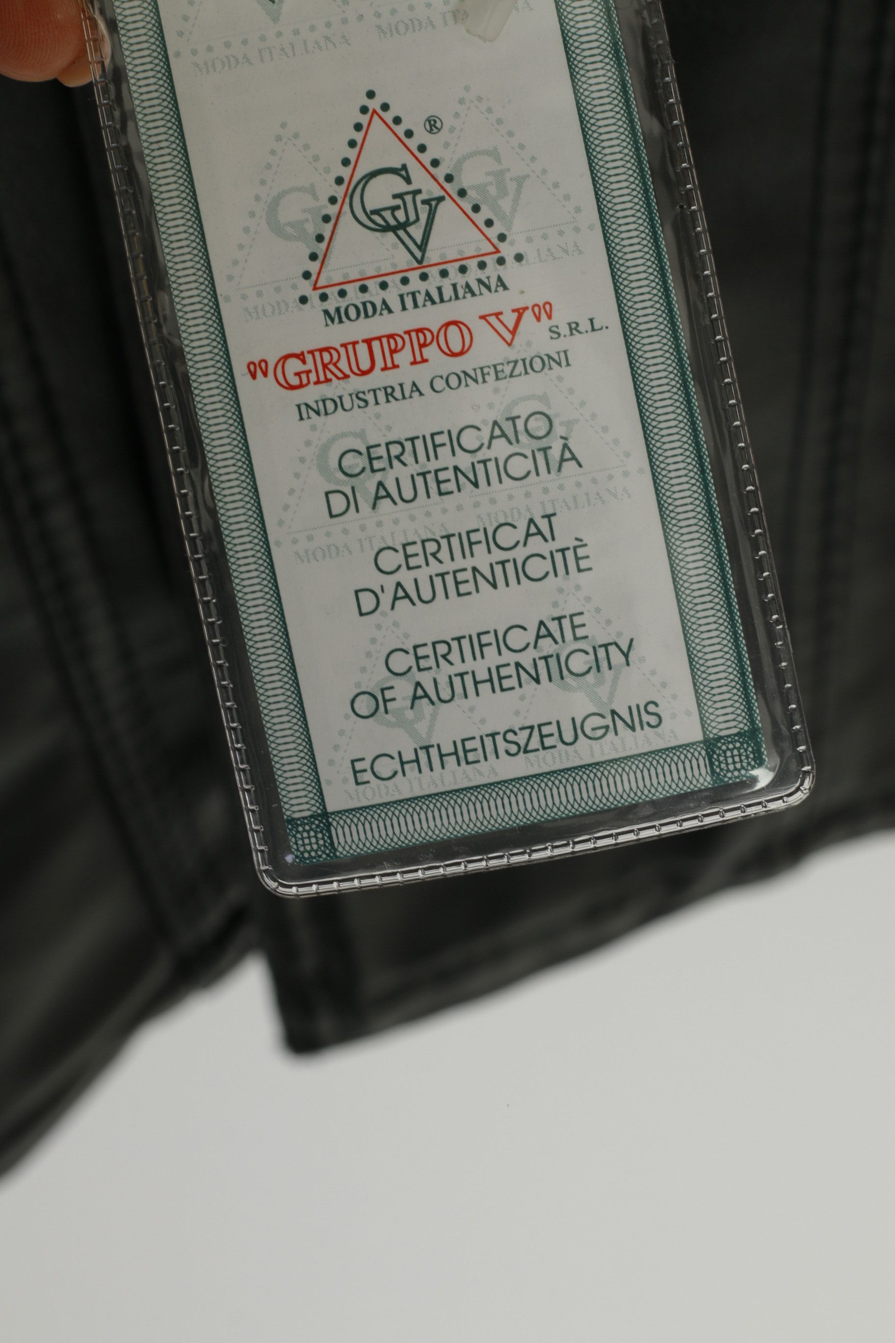 Vintage New Gruppo V Men L Jacket Black Faux Leather 8856 Size US L / EU 52-54 / 3 - 4 Thumbnail