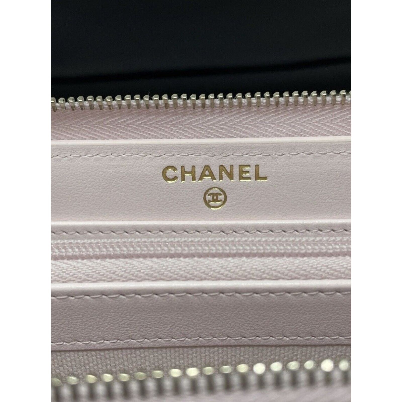 Chanel Authentic Chanel Pink Caviar Classic Long Zippy Zip Wallet Size ONE SIZE - 7 Thumbnail