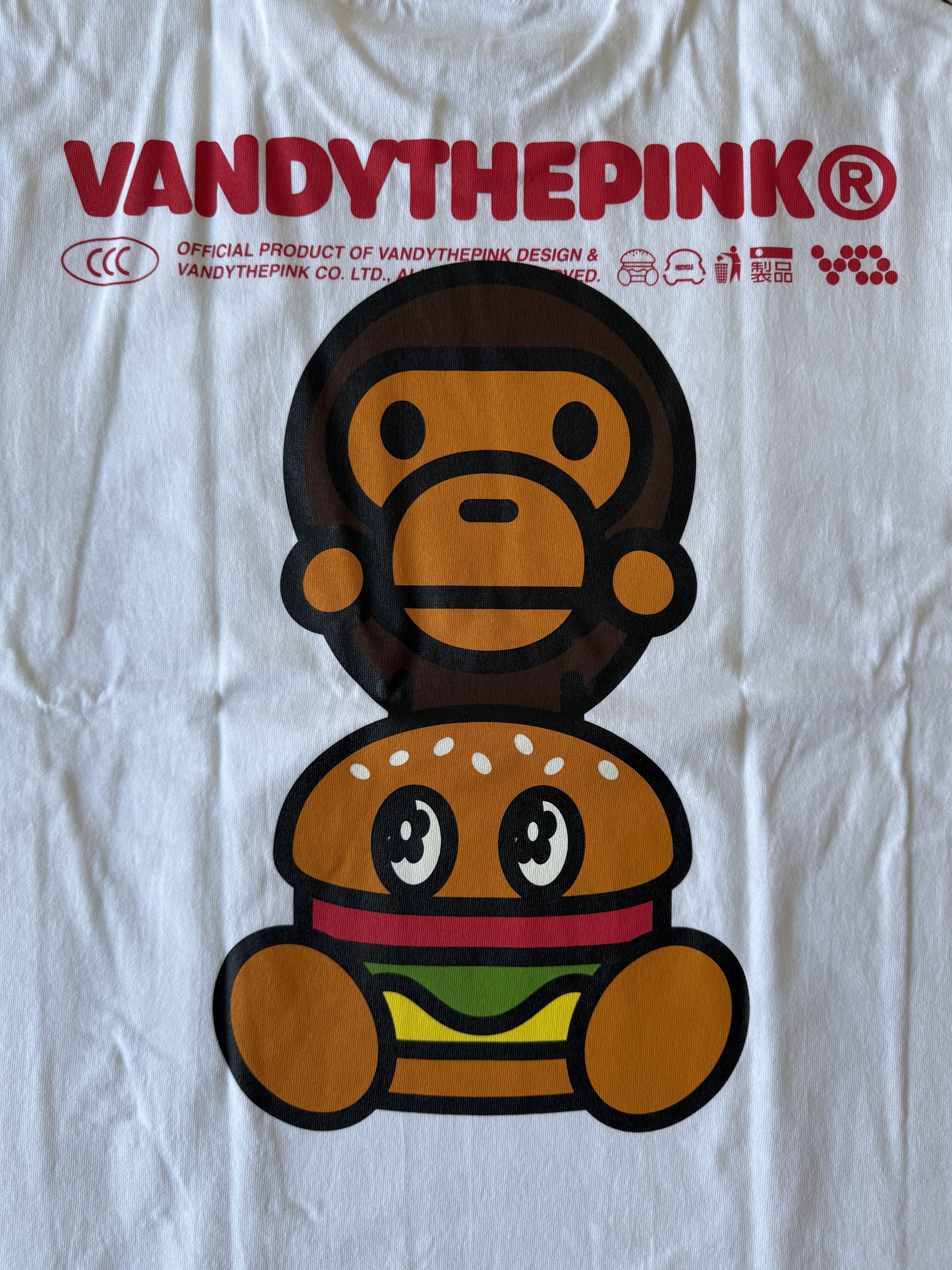 Bape BAPE GALLERY X VandyThePink BABY MILO TEE Size US M / EU 48-50 / 2 - 4 Thumbnail