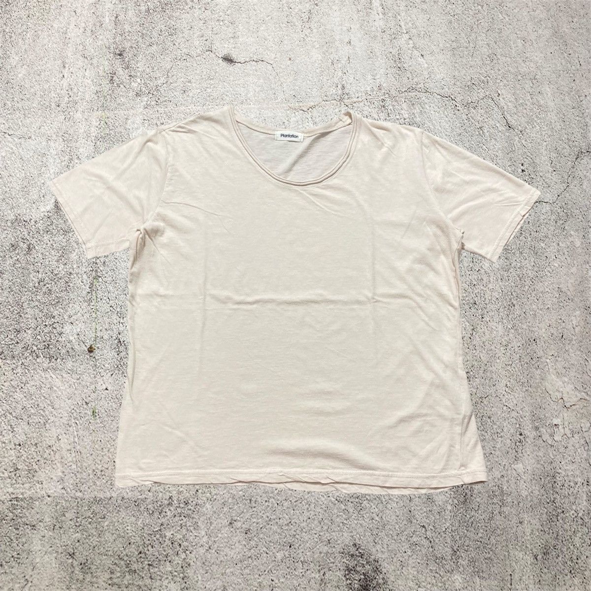 Japanese Brand Vintage Plantation by Issey Miyake Blank Tee Designer Size US M / EU 48-50 / 2 - 1 Thumbnail