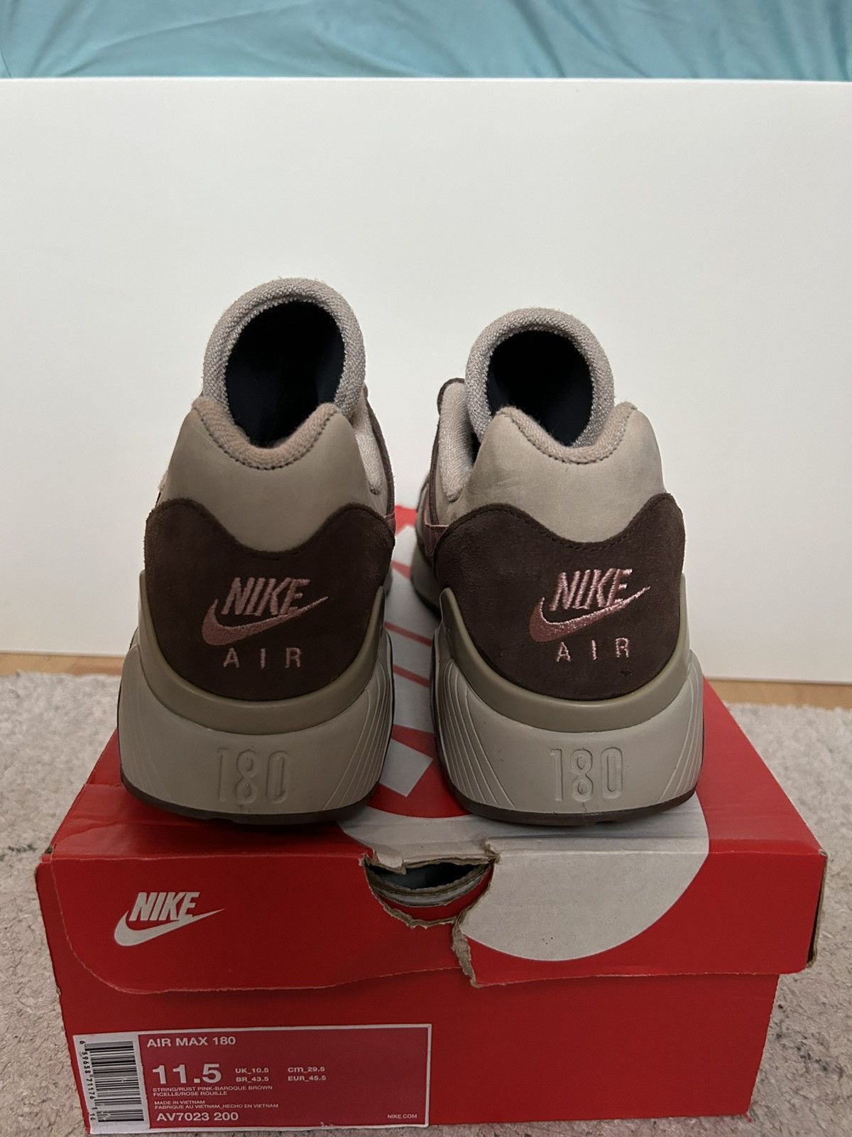 Nike Nike Air Max 180 Bacon Size US 11.5 / EU 44-45 - 5 Thumbnail