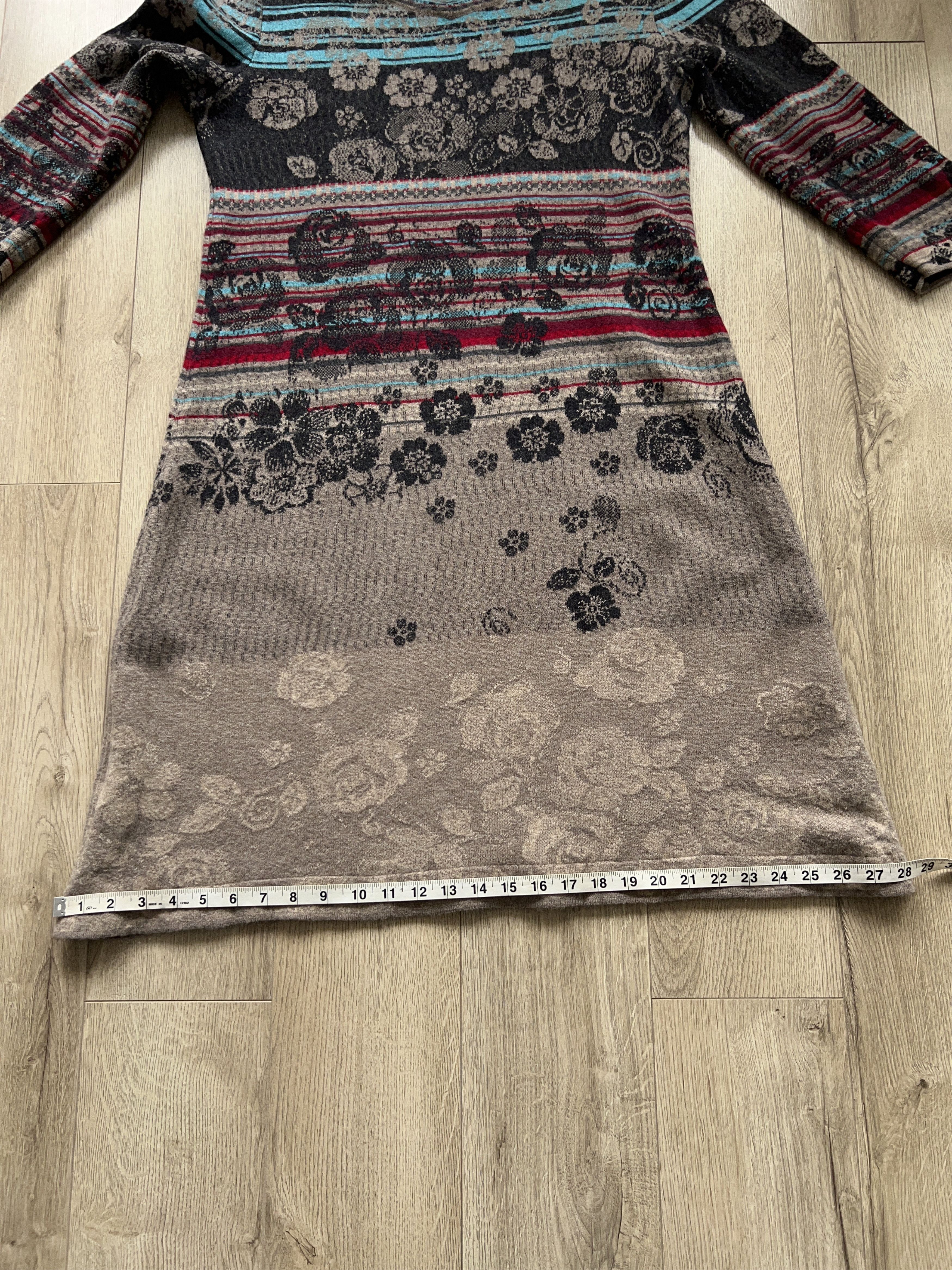 Designer × Traditional Weatherwear IVKO Traditional Float Floral Dress Multicolor Knee Length Size M / US 6-8 / IT 42-44 - 9 Thumbnail