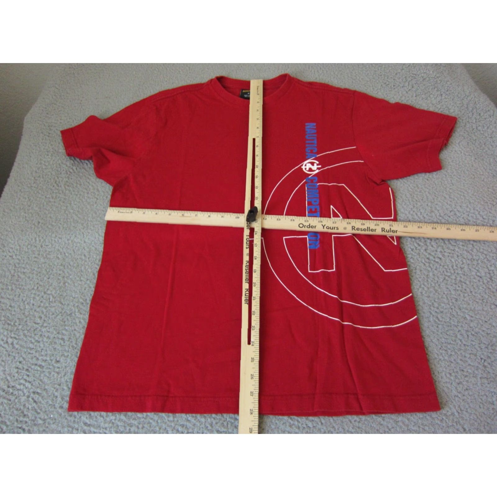 Nautica VINTAGE Nautica Shirt Mens 90s Red Logo Canada Made in Canada Shirt M Cotton Crew Neck Short Sleeve Size US M / EU 48-50 / 2 - 5 Thumbnail
