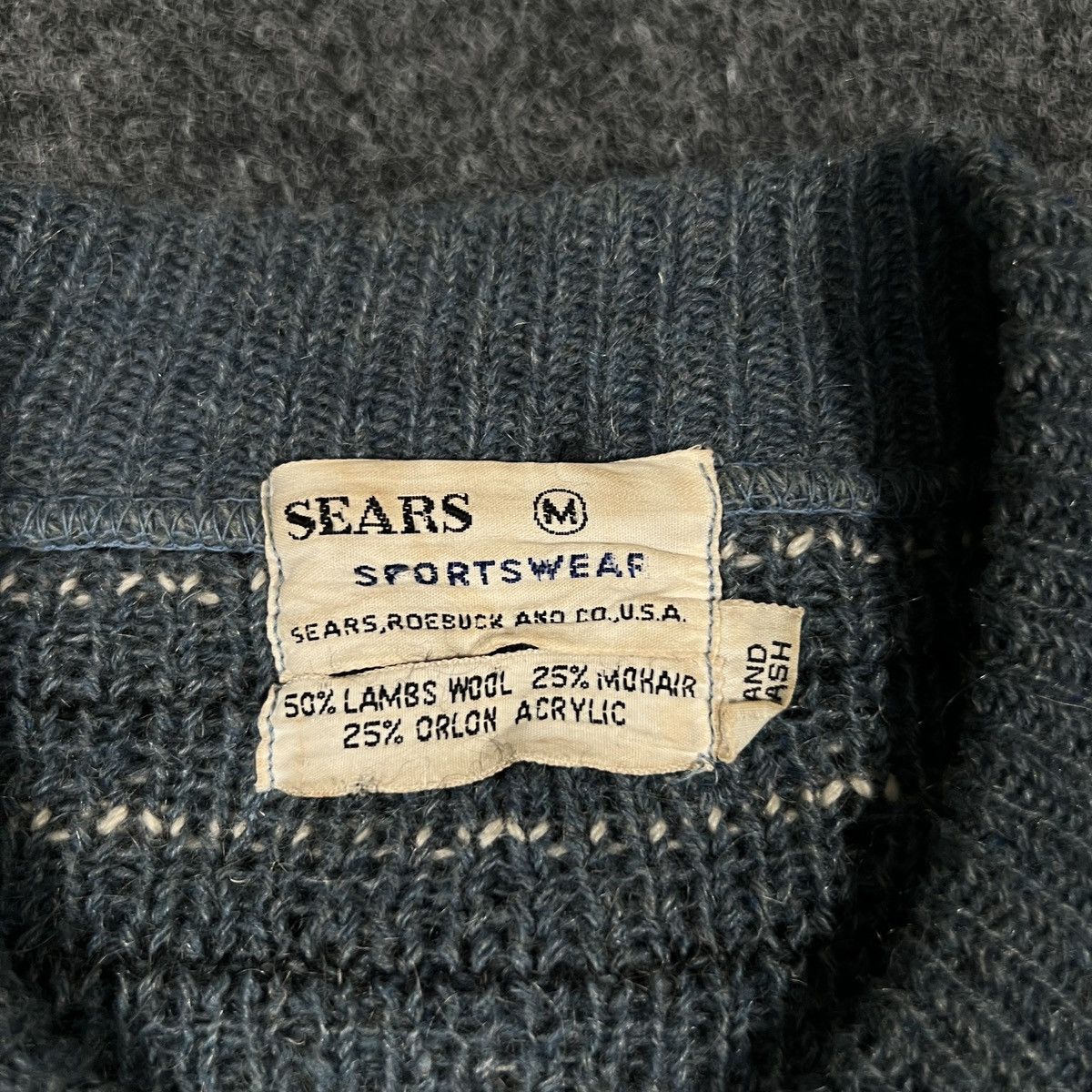 Sears VINTAGE Sears Roebuck Cardigan Full Zip Size US M / EU 48-50 / 2 - 2 Thumbnail