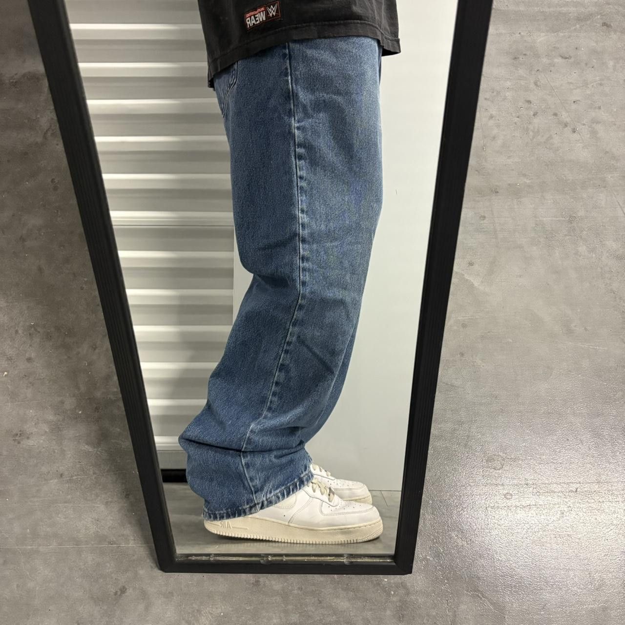 Vintage Crazy Vintage Y2K/2000s Baggy Workwear Style Medium Wash Denim Jeans! Size US 38 / EU 54 - 2 Thumbnail