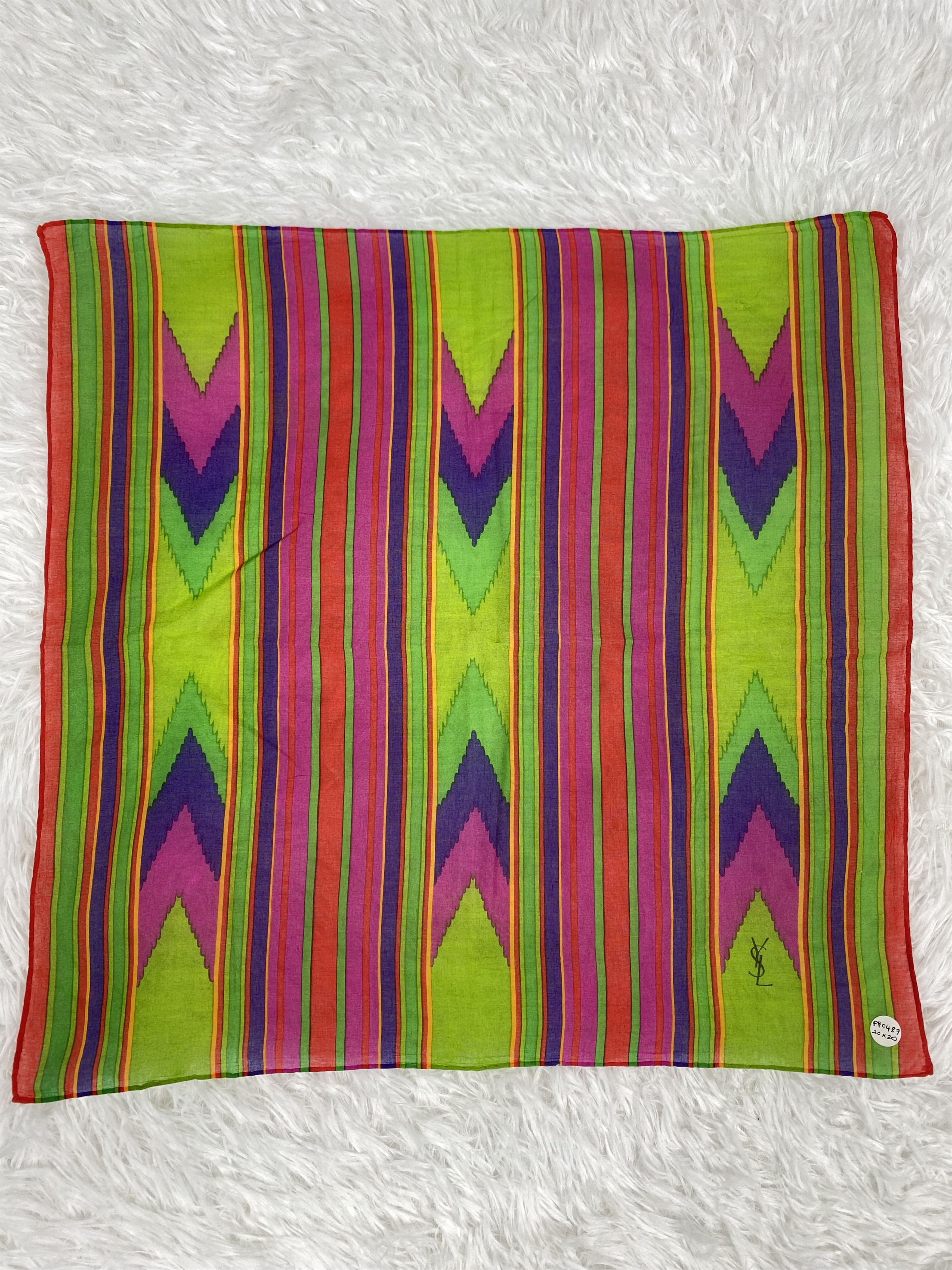 Yves Saint Laurent Vintage YSL Handkerchief Neckerchief PH0487 Size ONE SIZE - 3 Thumbnail
